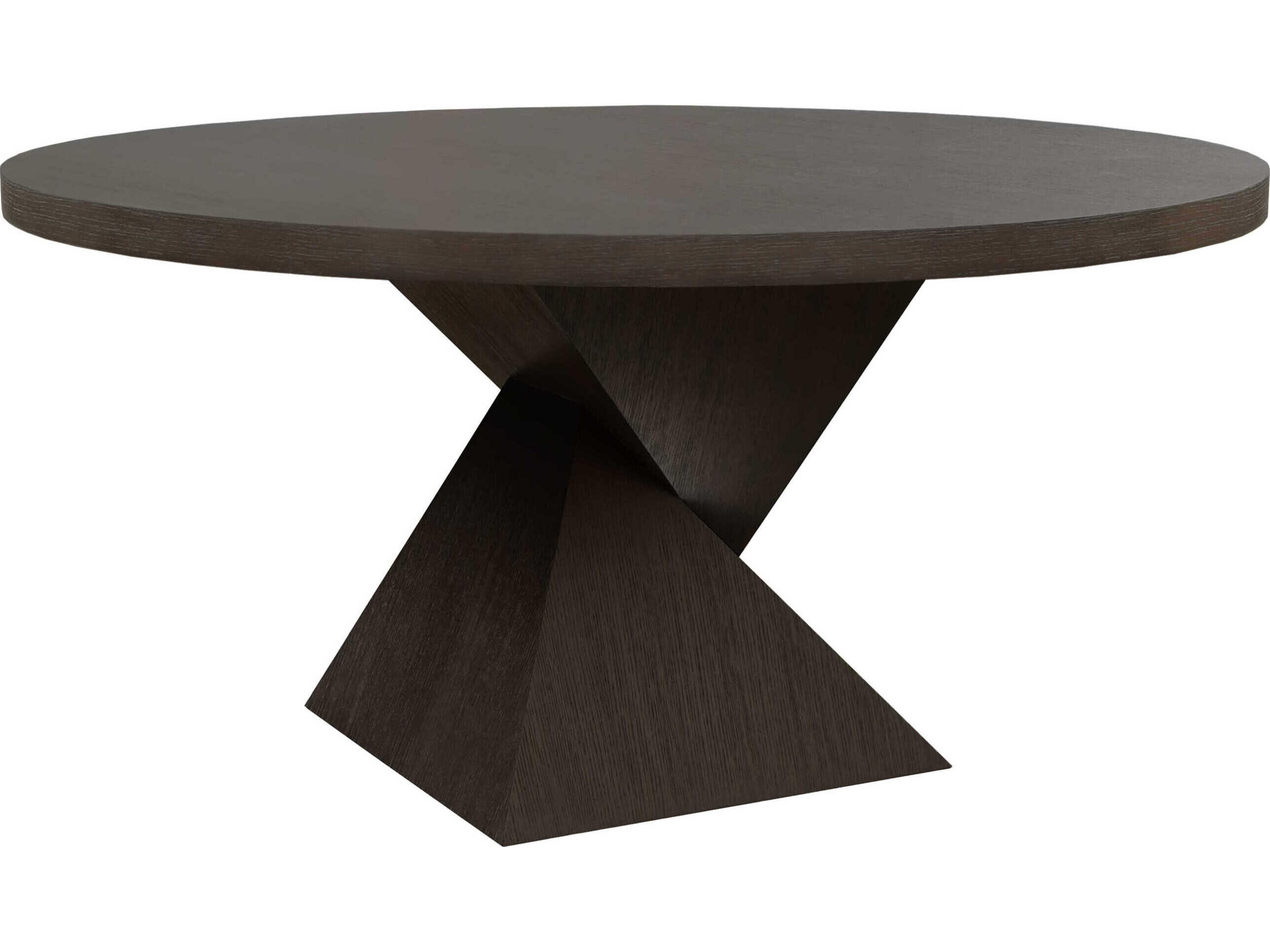 Newport Round Wood Brown Dining Table