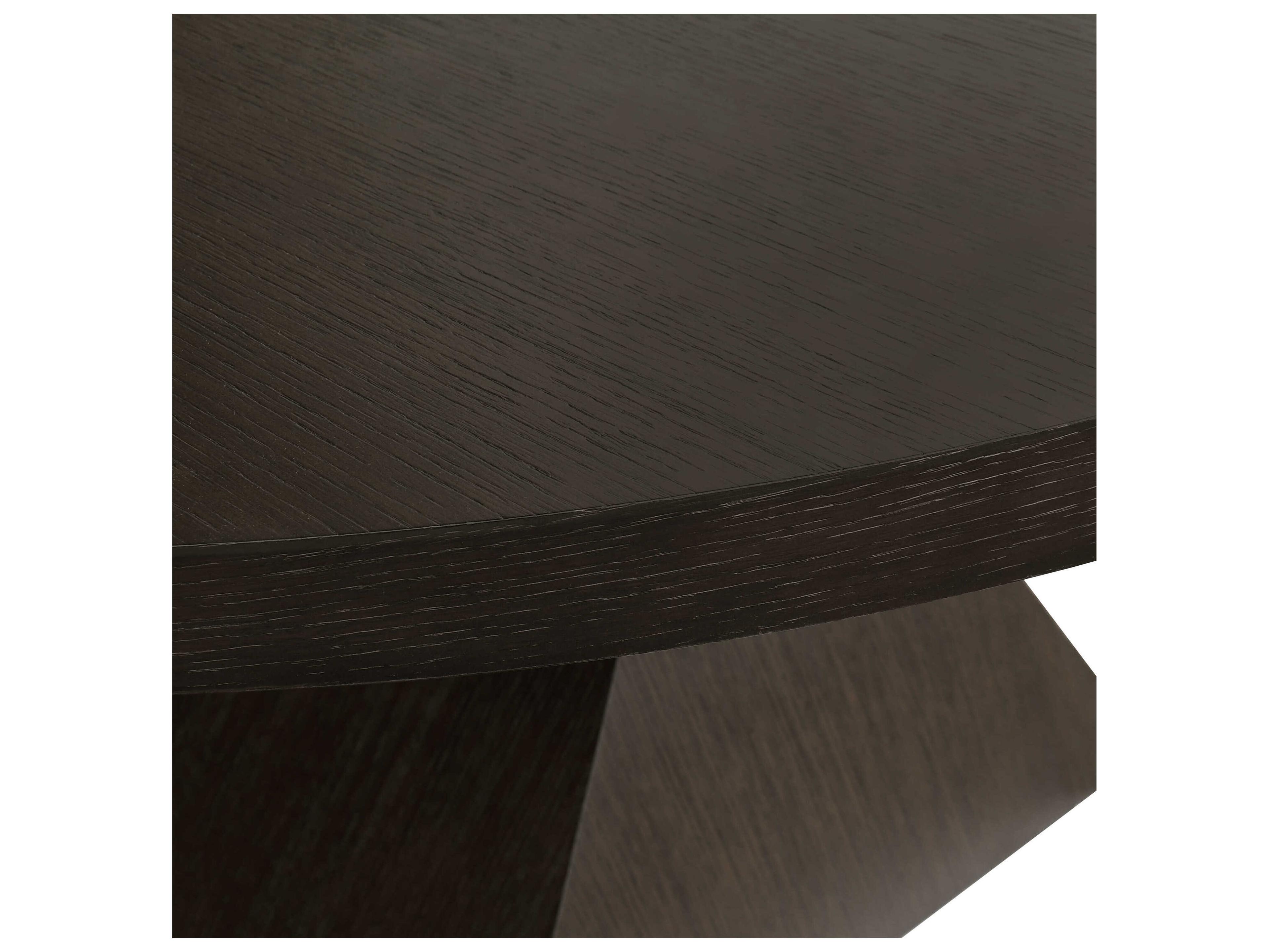 Worlds Away Newport Round Wood Brown Dining Table