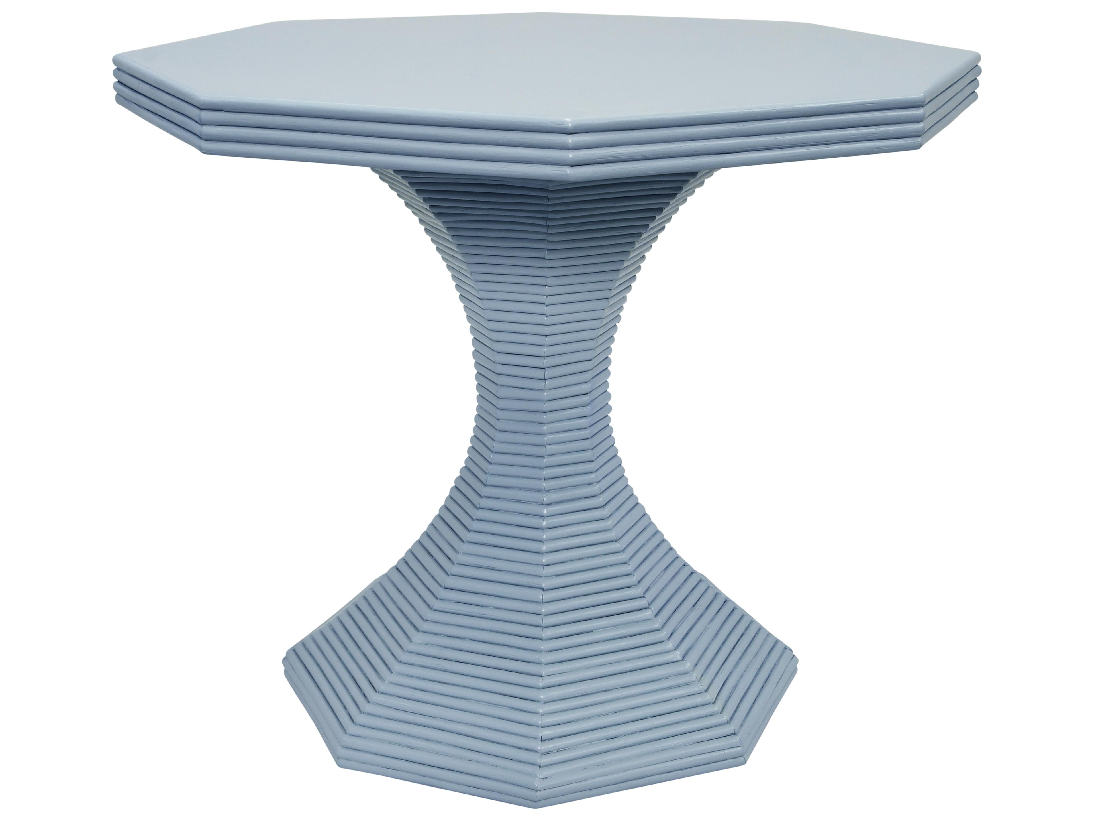 Worlds Away Octagon Wood End Table