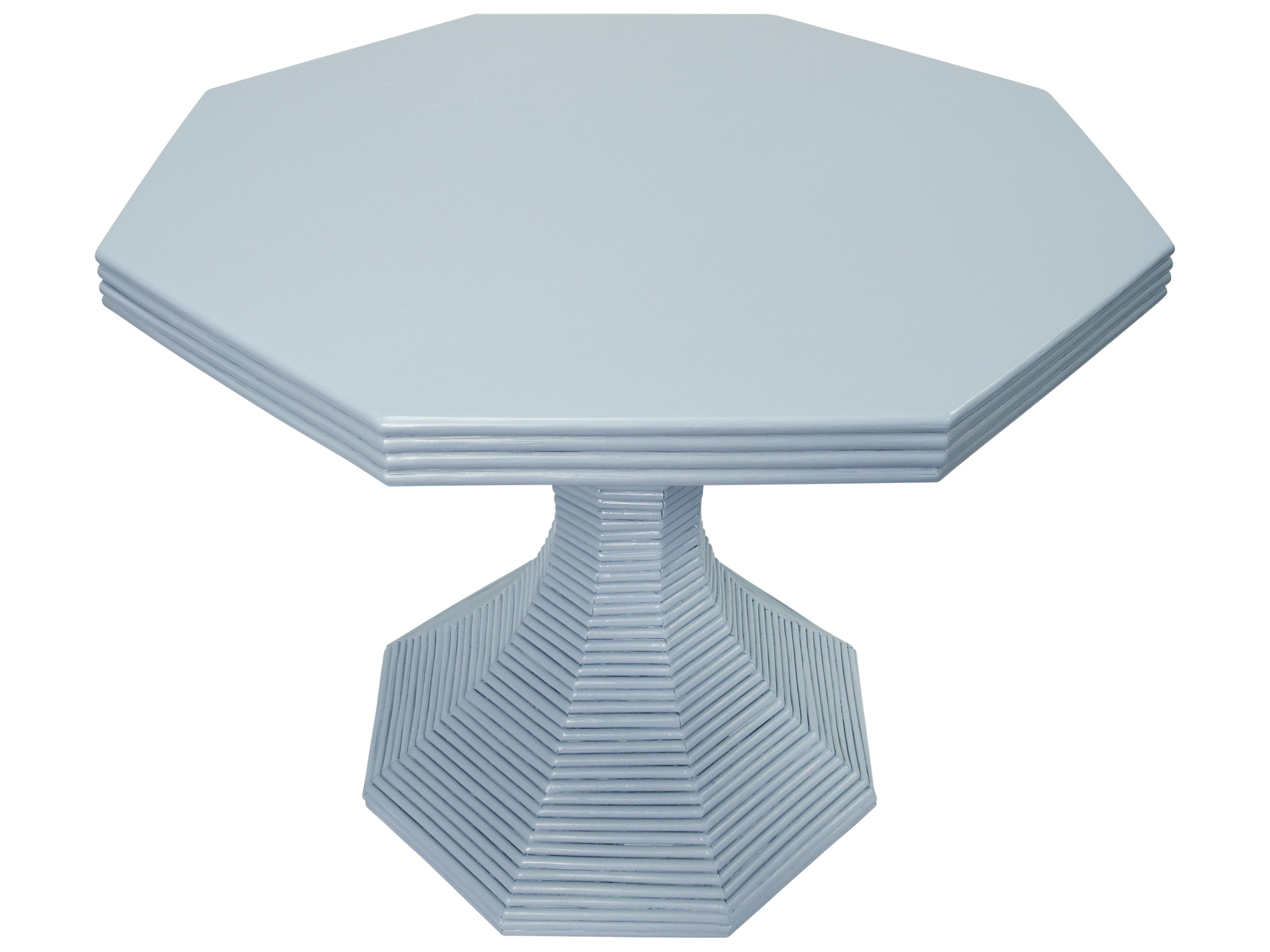 Worlds Away Octagon Wood End Table