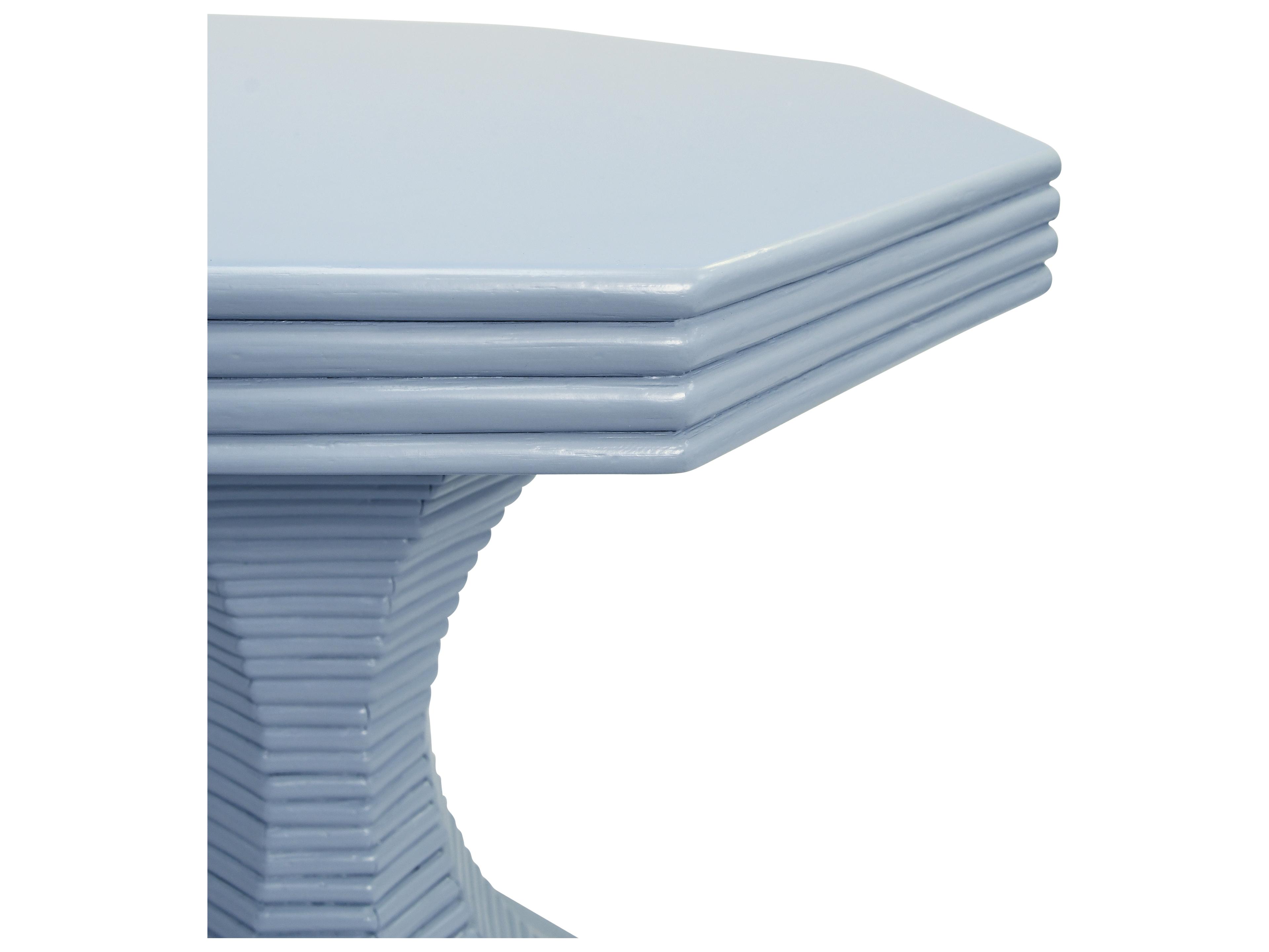 Worlds Away Octagon Wood End Table