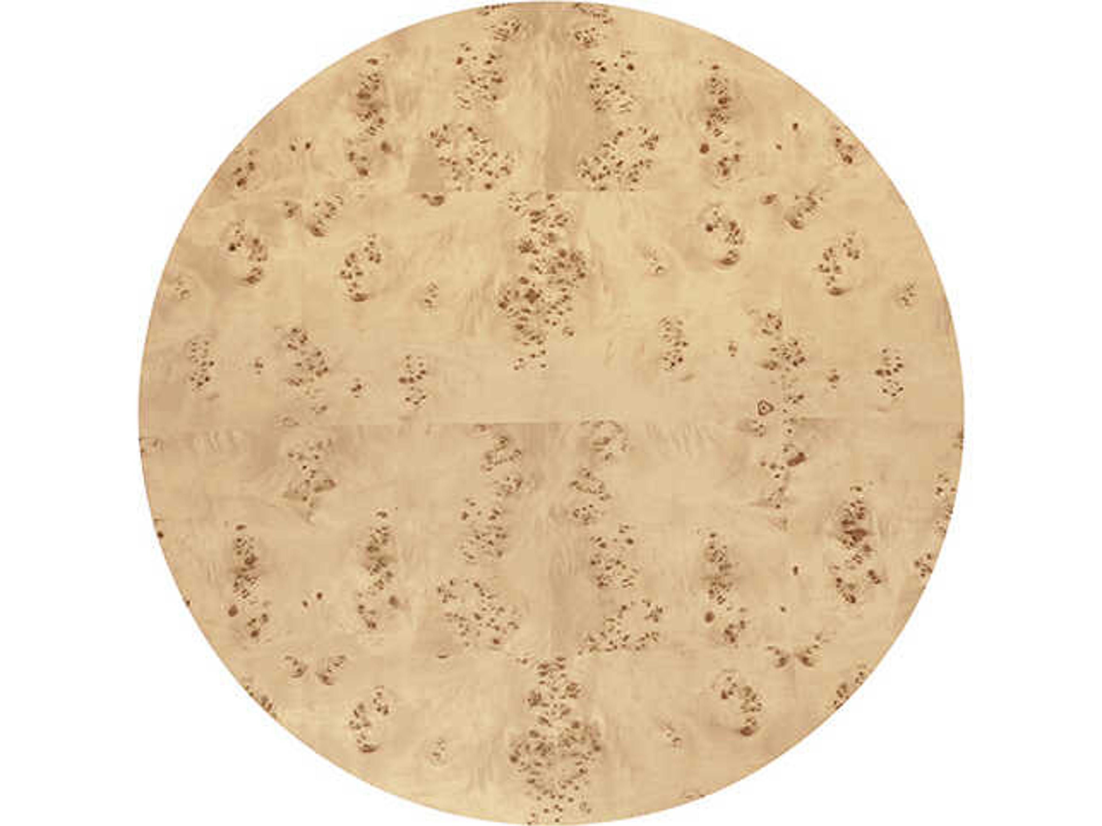 Worlds Away Oslo Round Wood Brown Coffee Table 