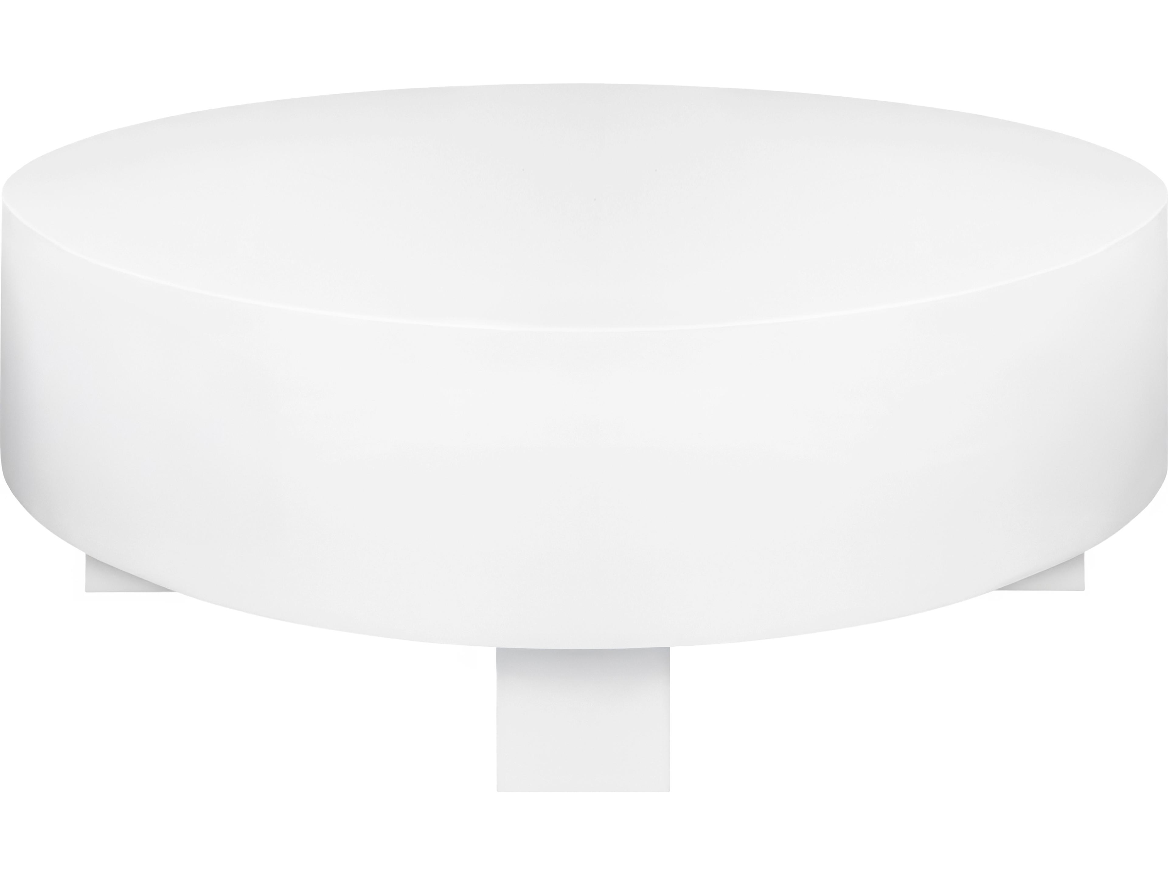 Worlds Away Round Wood Coffee Table