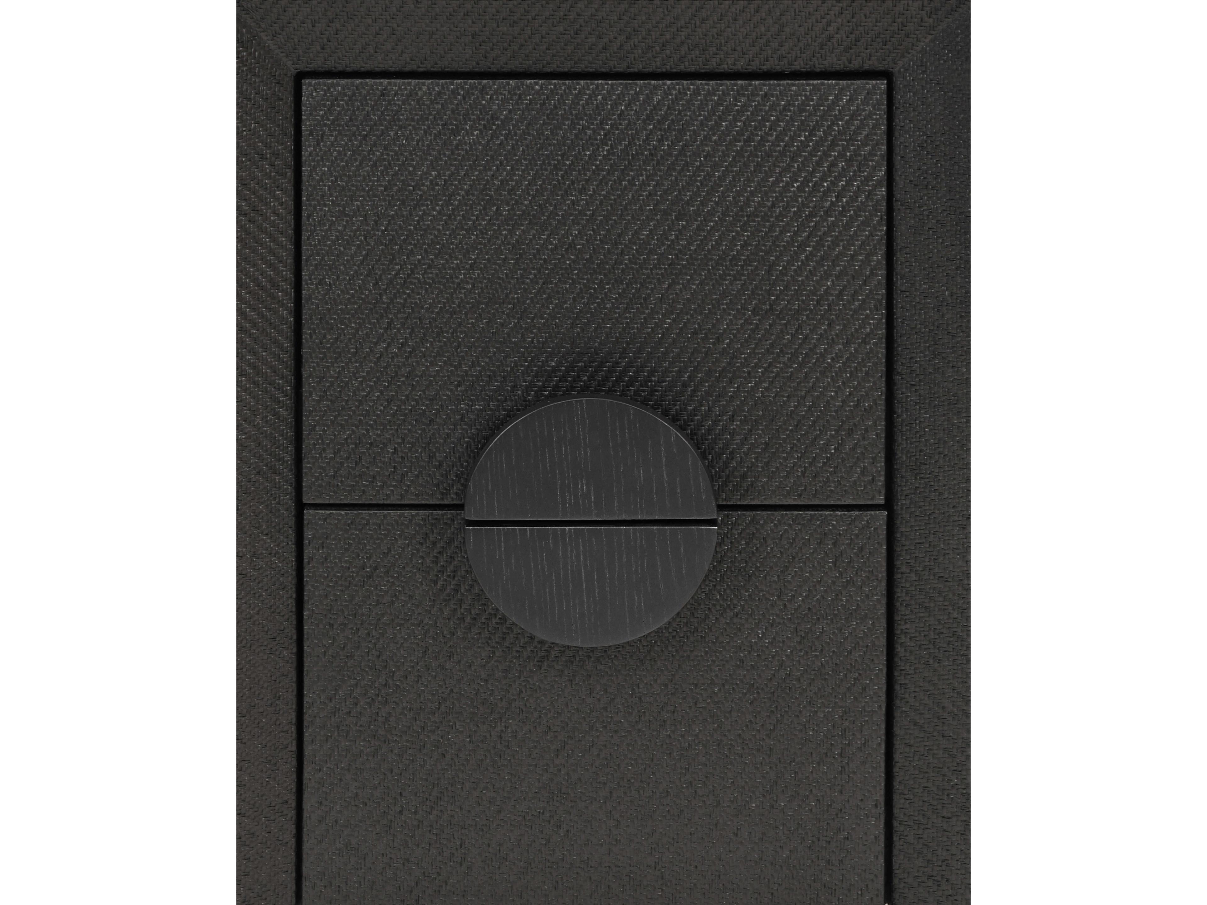 Worlds Away Parker Rectangular Wood Black End Table