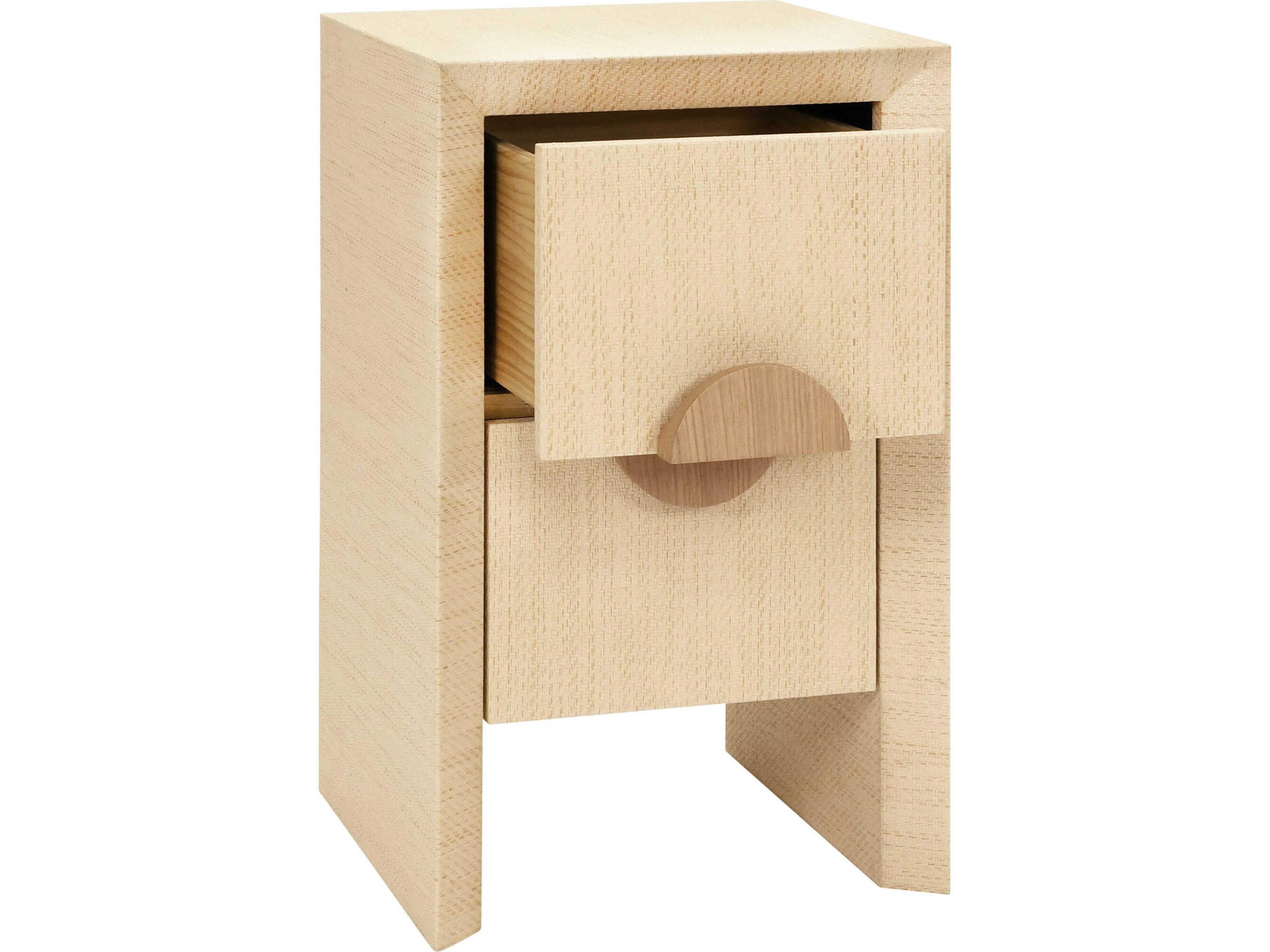 Worlds Away Parker Square Wood Brown End Table