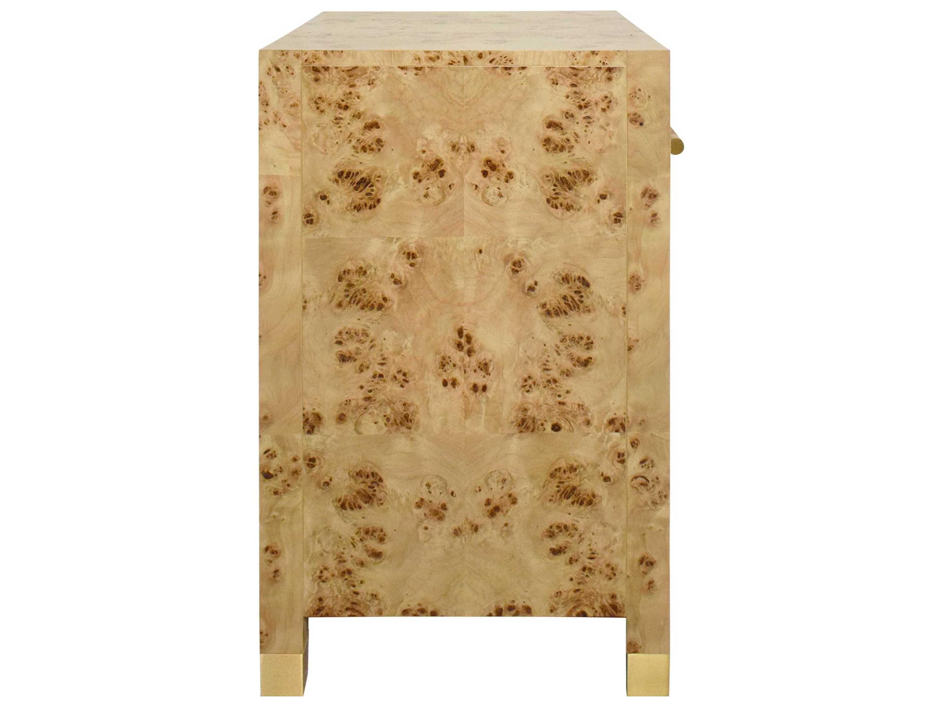 Worlds Away Rectangular Wood End Table