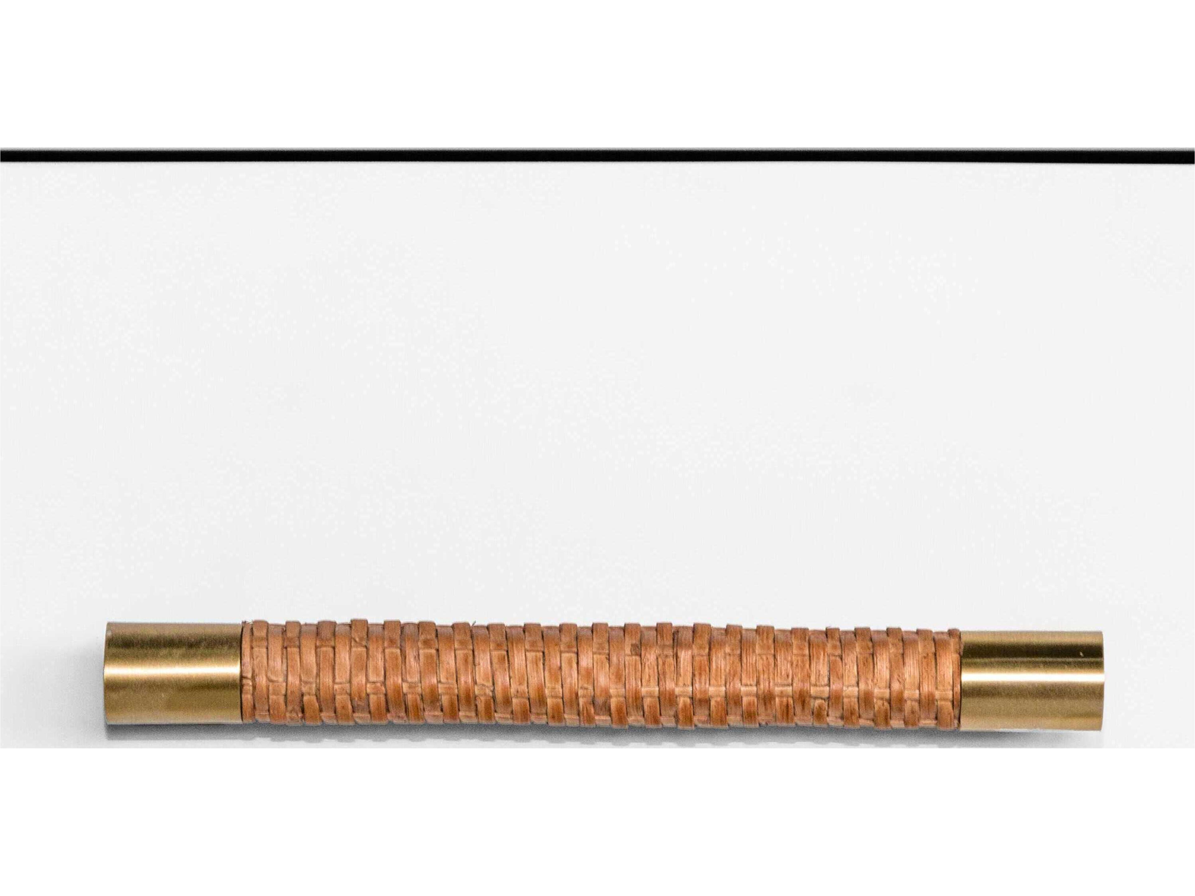 Worlds Away Rectangular Wood Matte White Lacquer End Table