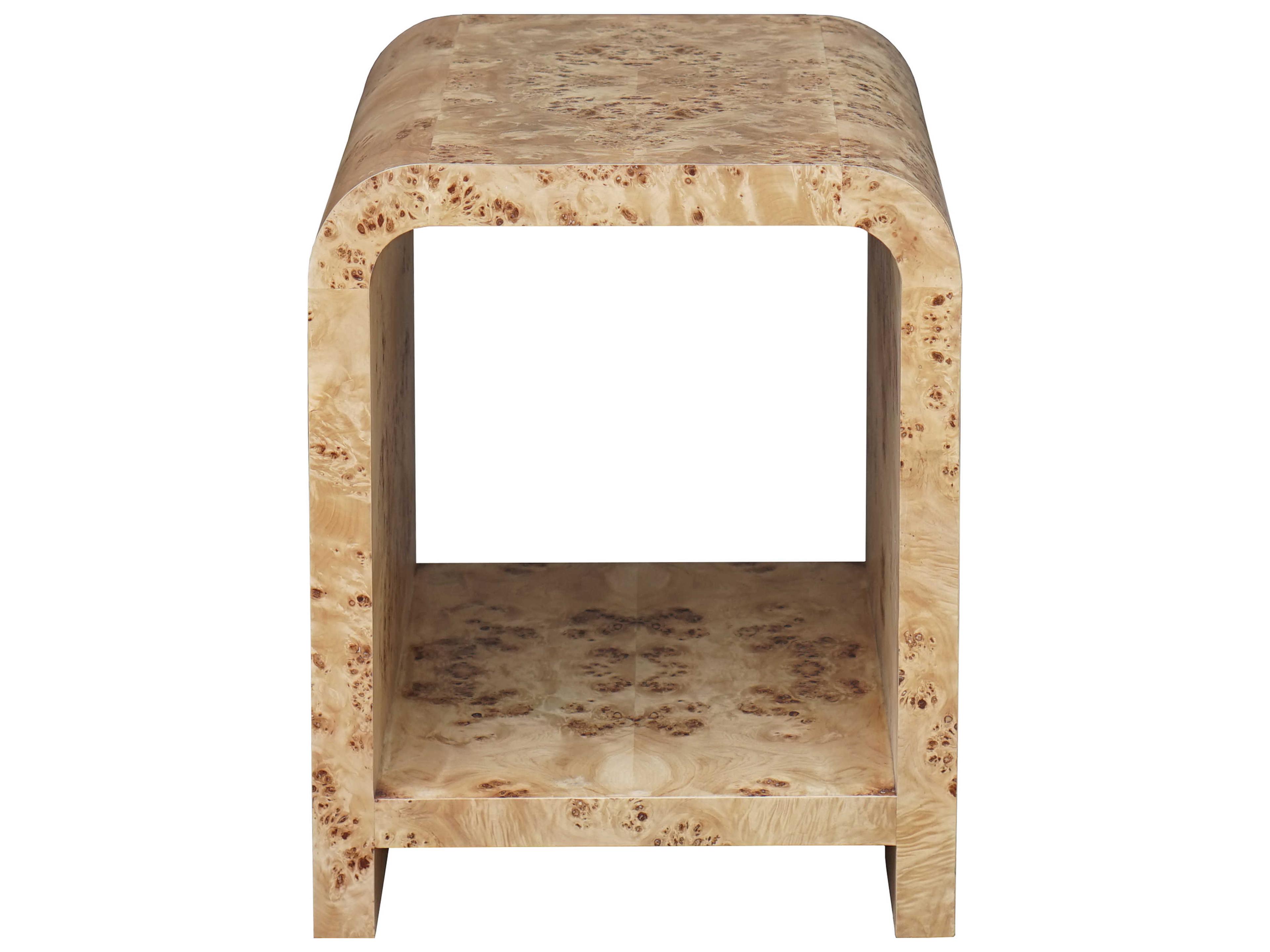 Worlds Away Square Wood End Table