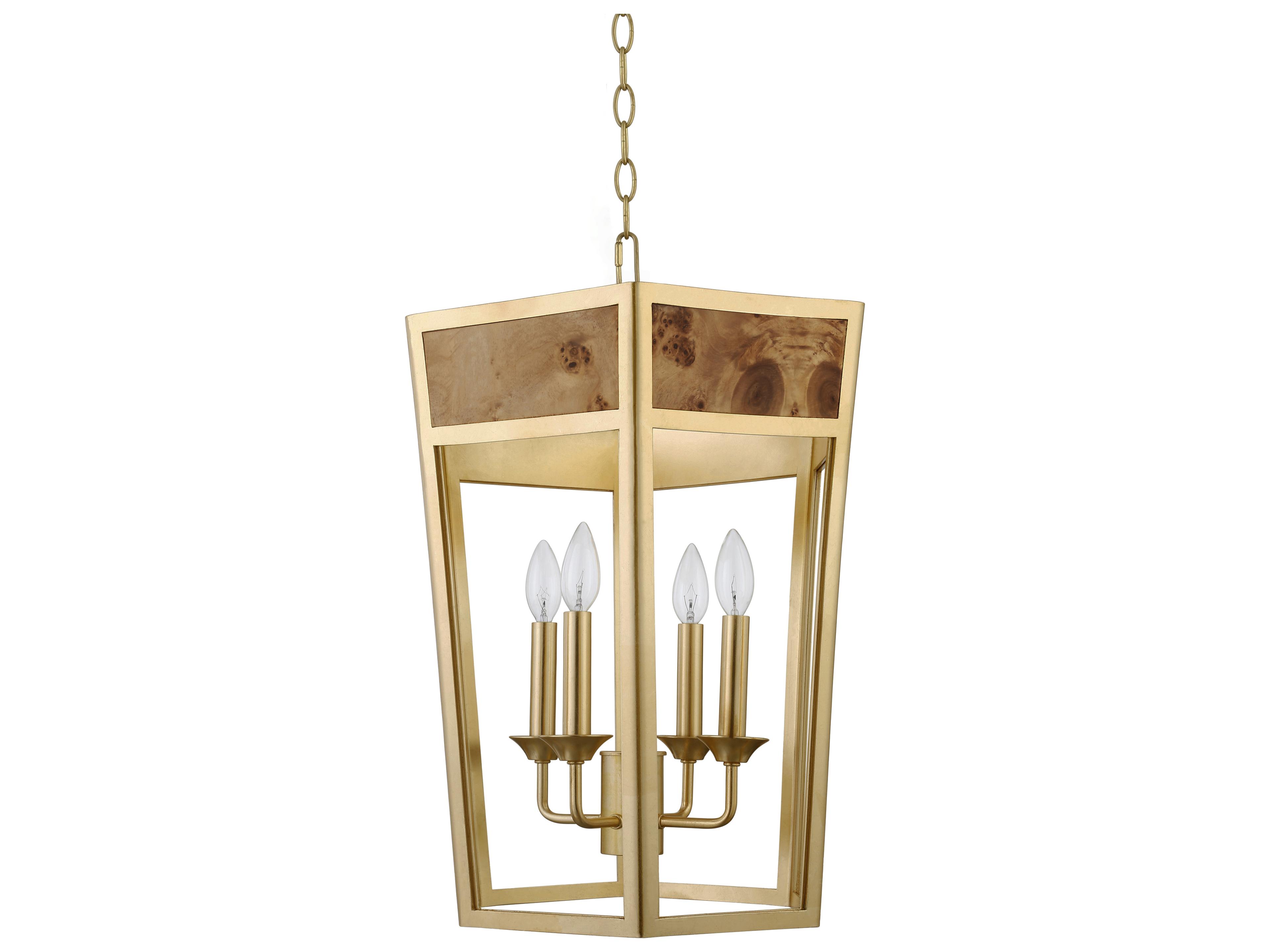 4-Light Gold Pendant