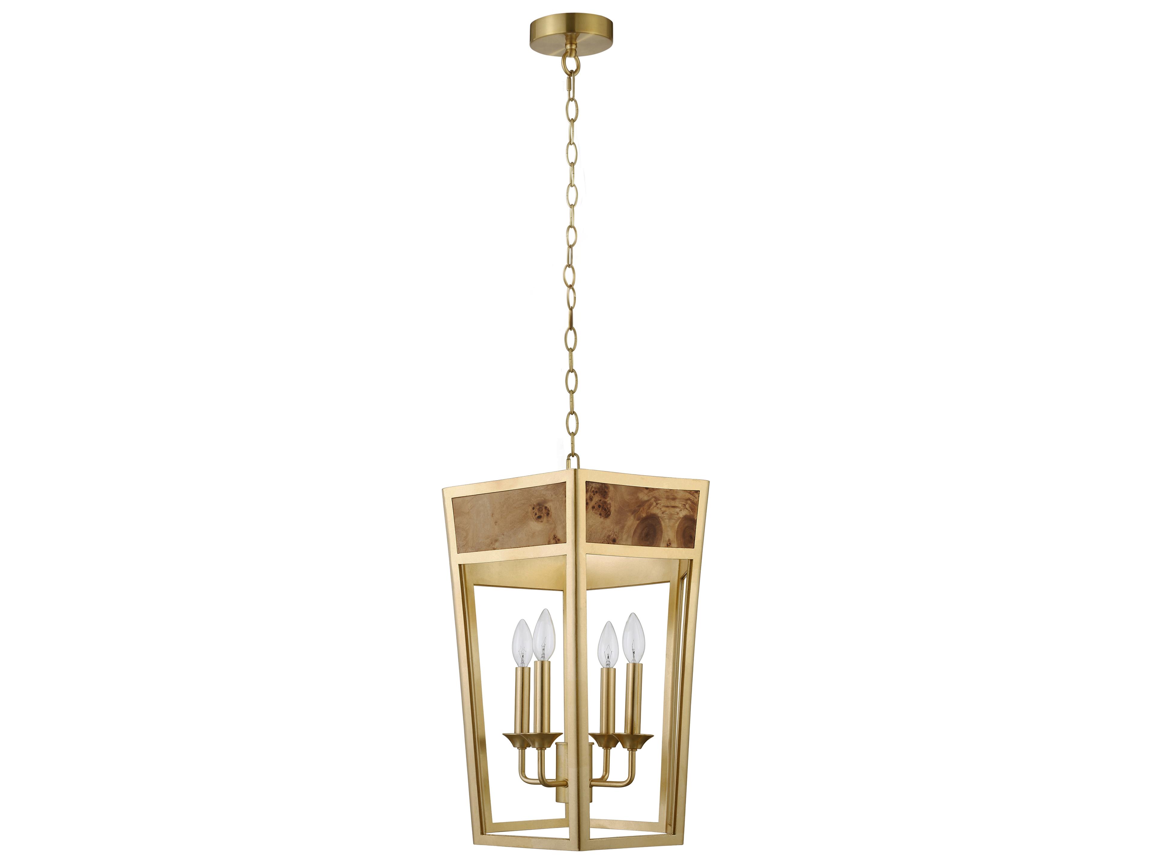 Worlds Away 4-Light Gold Pendant