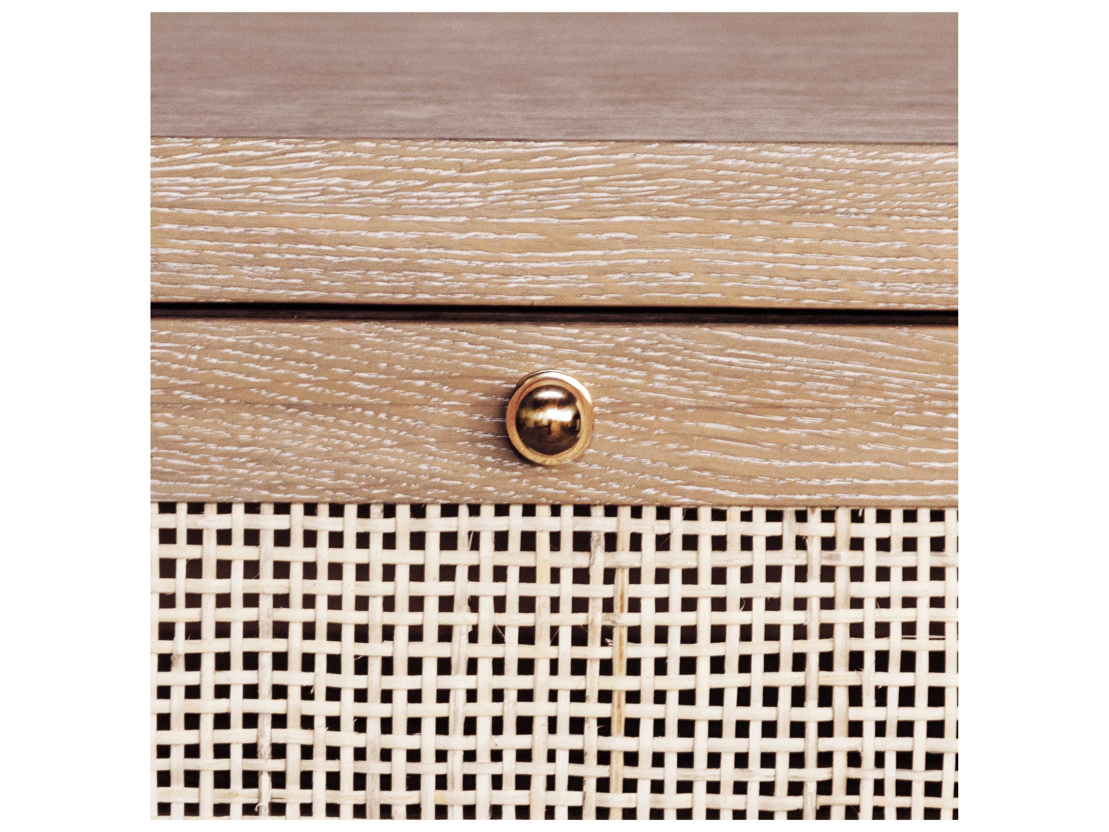 Worlds Away Cerused Oak Brown Wood Accent Chest