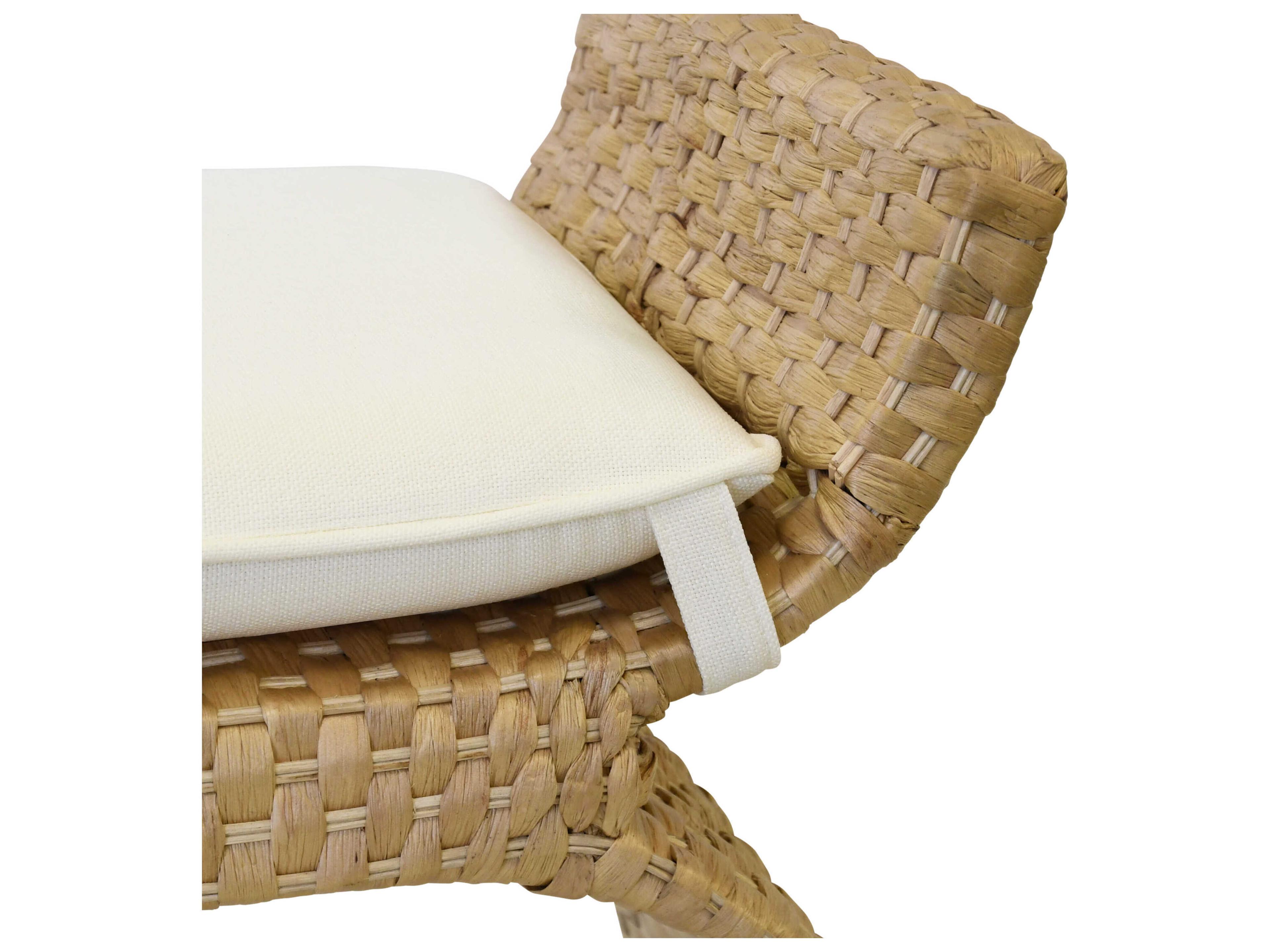 Worlds Away Natural Ivory Accent Bench
