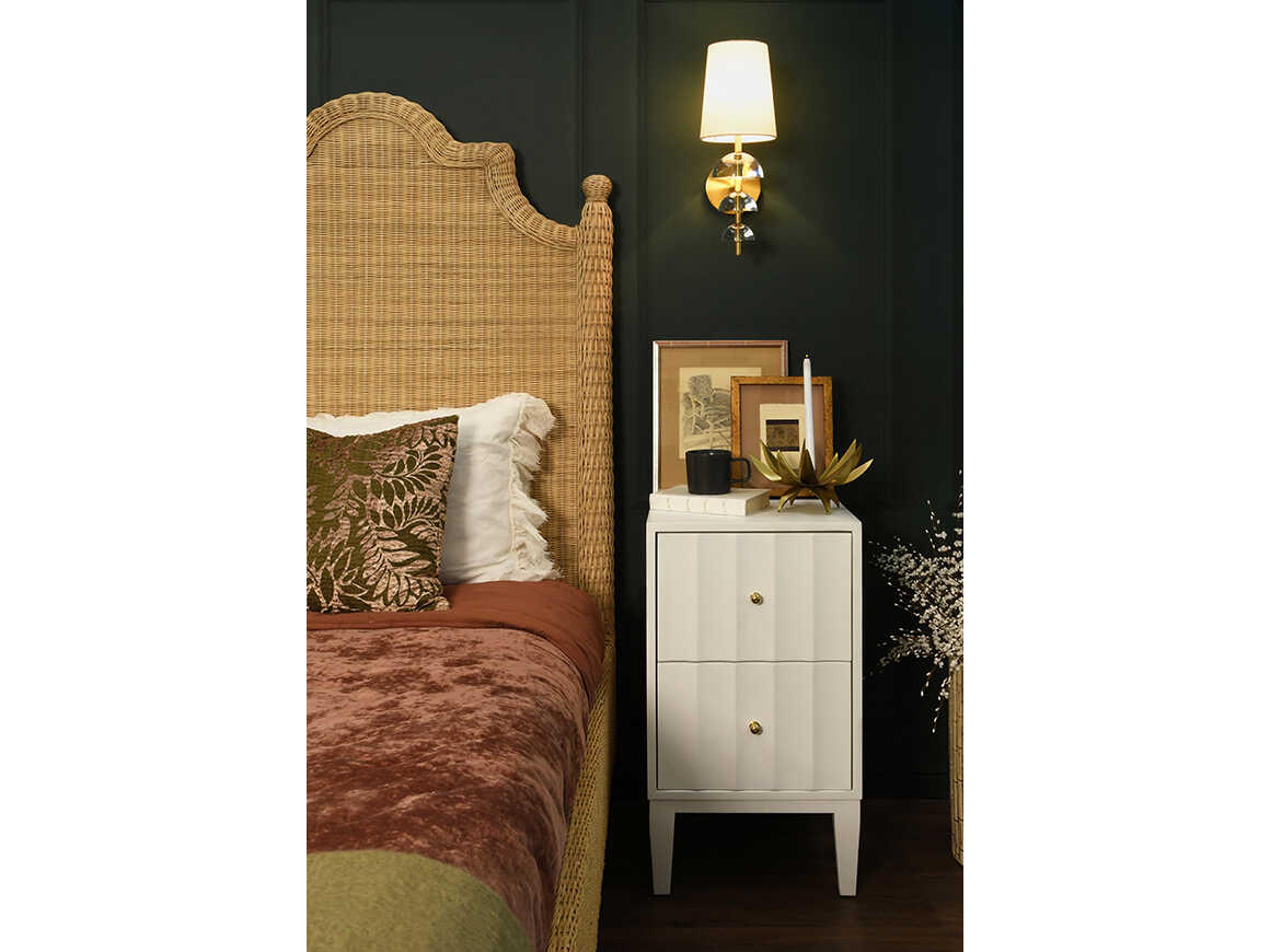 Worlds Away Sparky Palm Tree Brass Candle Holder