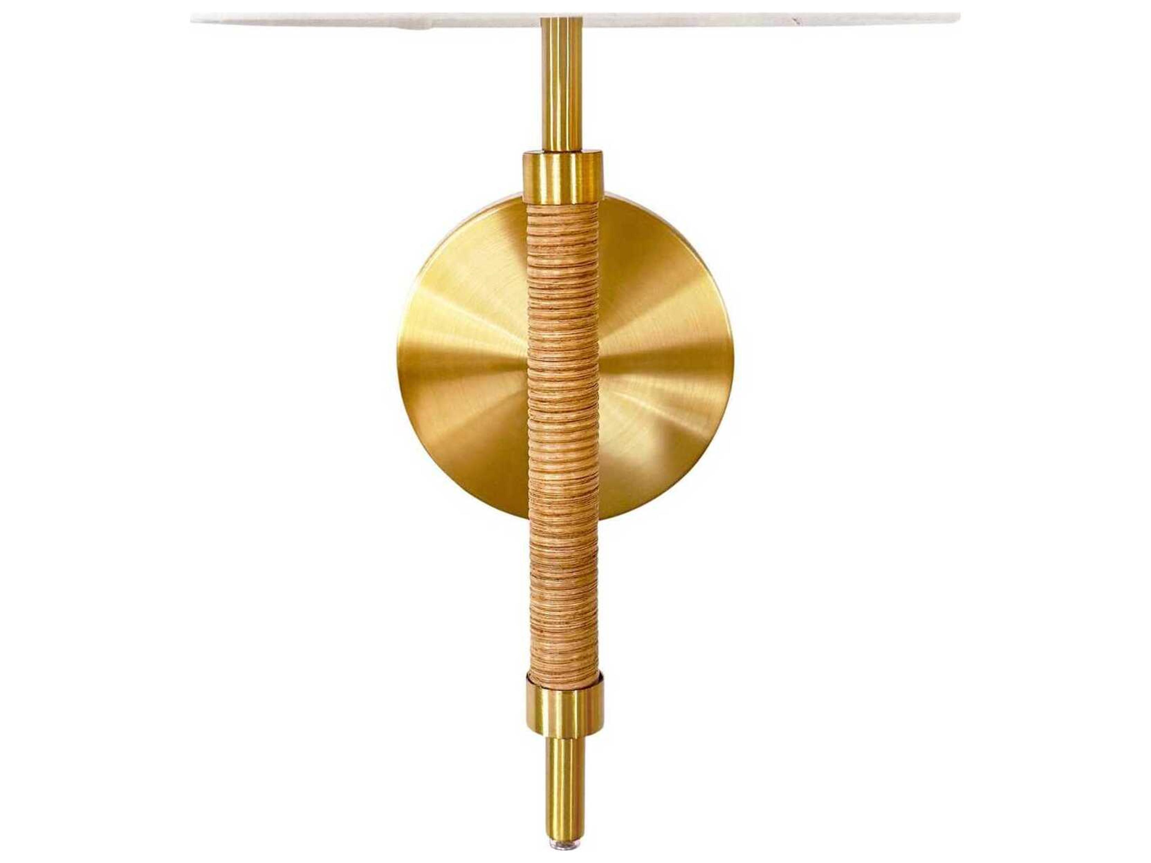 Worlds Away Brass Wall Sconce