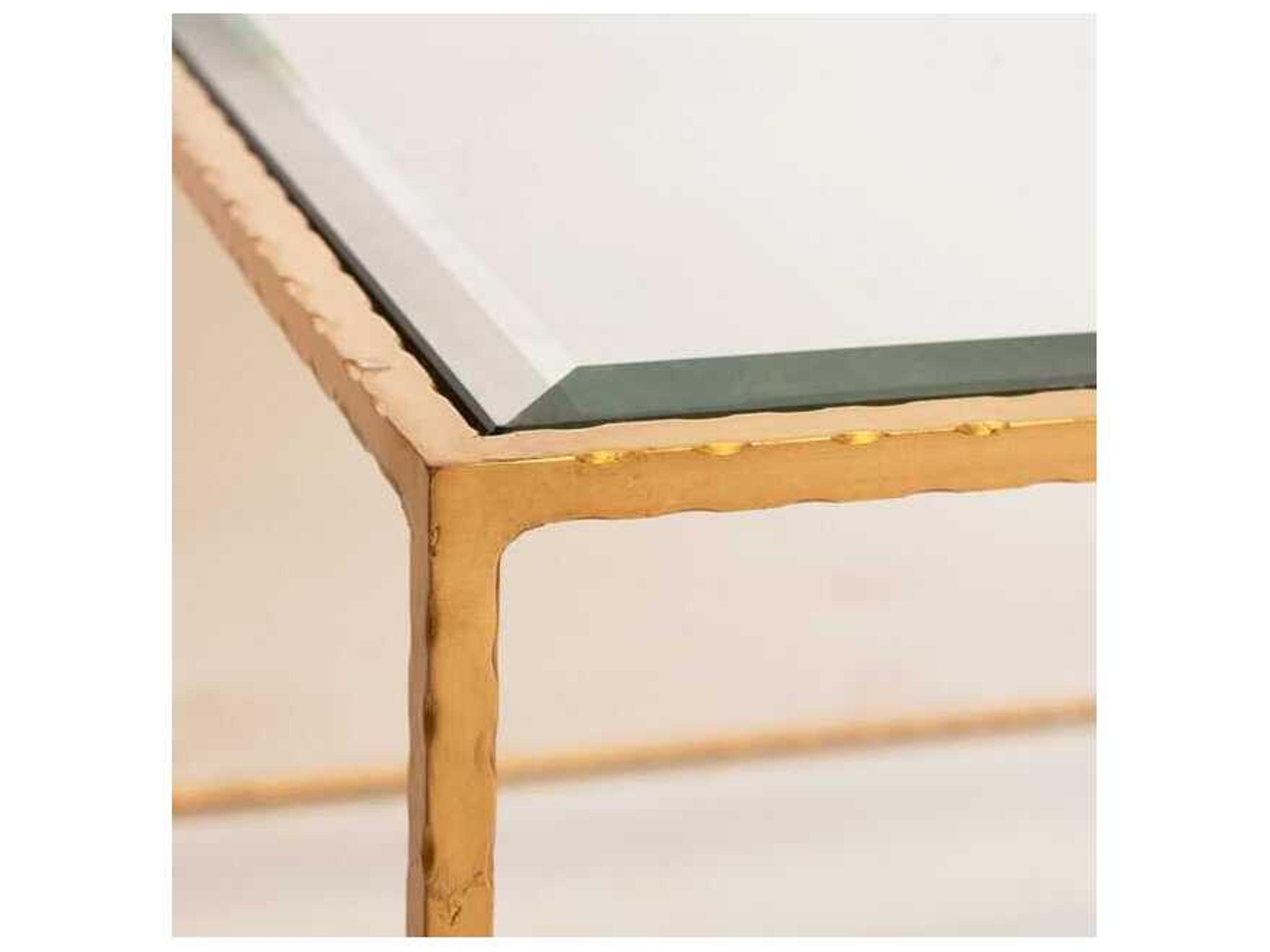 Worlds Away Rectangular Glass Coffee Table