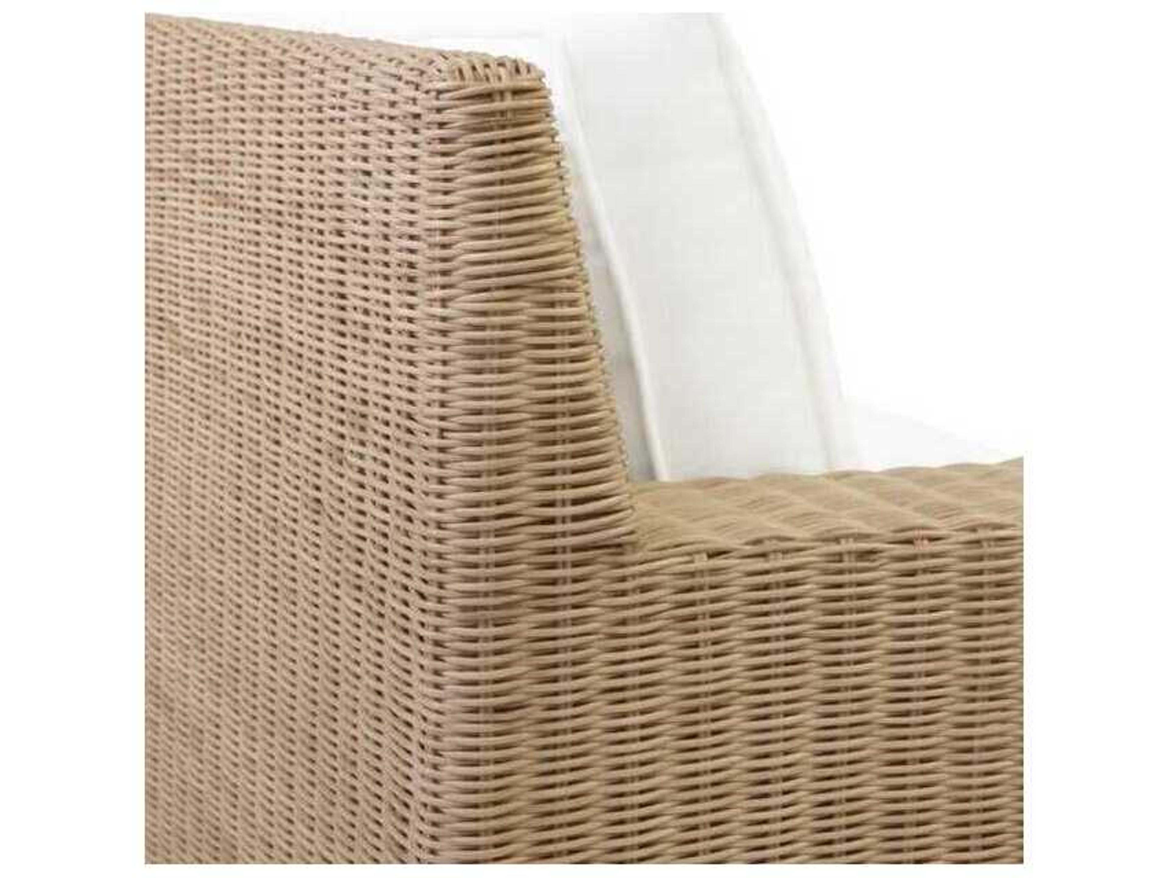 Worlds Away Brown Upholstered Sofa