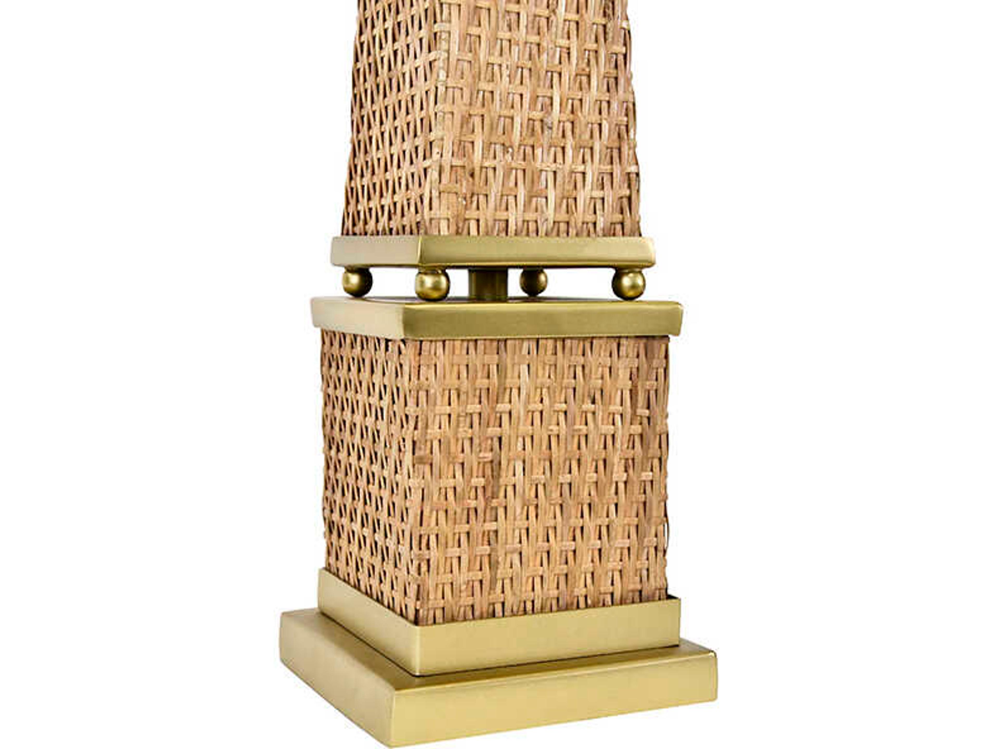 Worlds Away Titus Brown Obelisk Sculpture