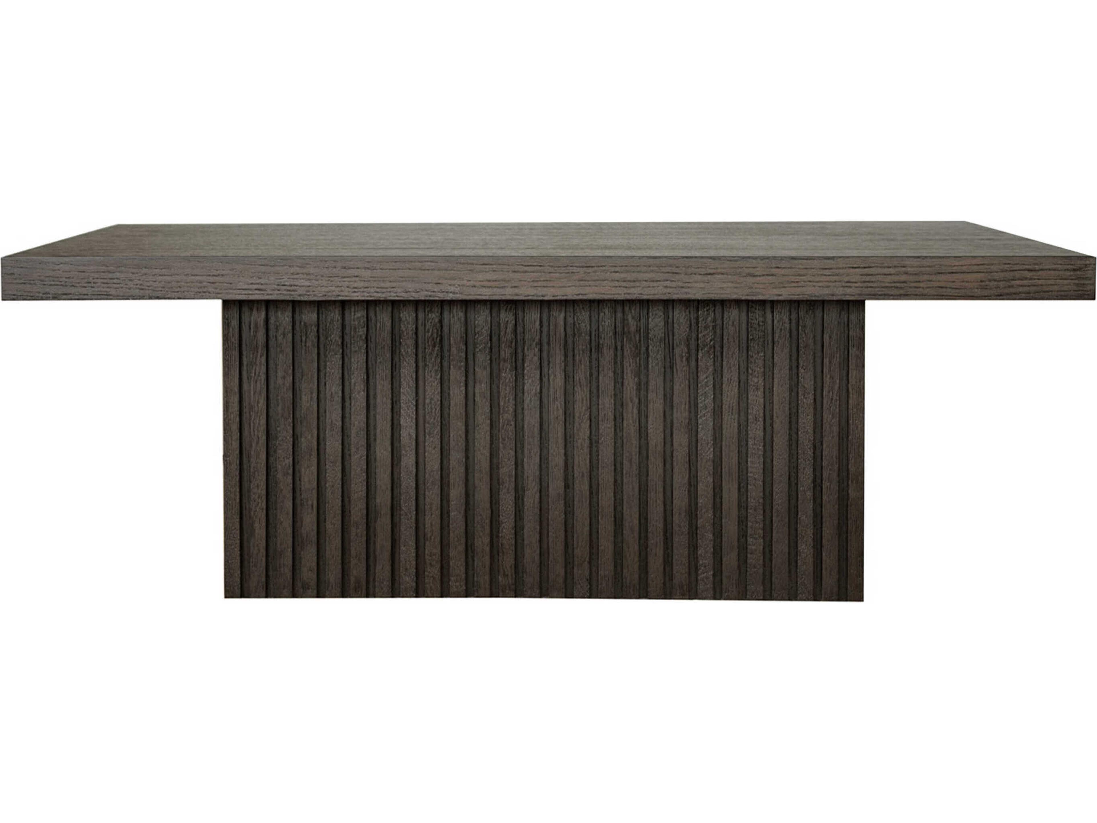 Worlds Away Rectangular Wood Dark Espresso Oak Coffee Table