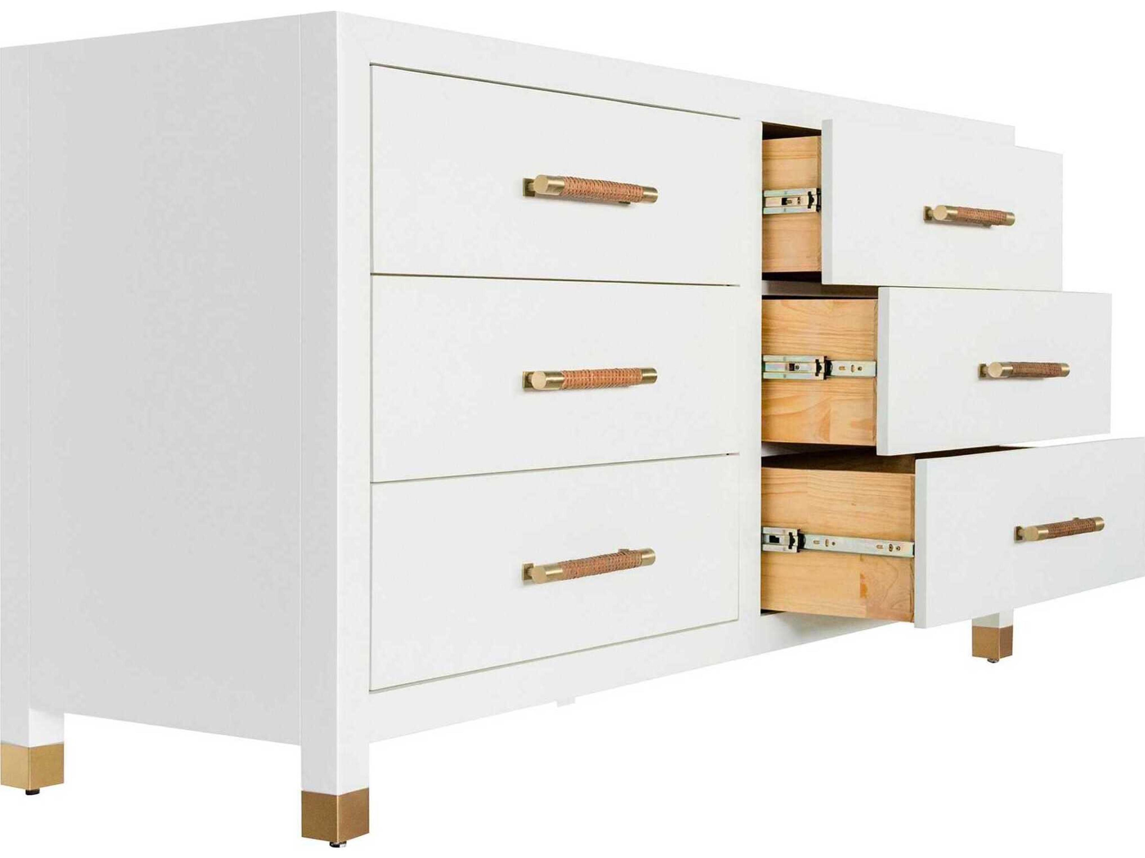 Worlds Away 6-Drawers Double Dresser