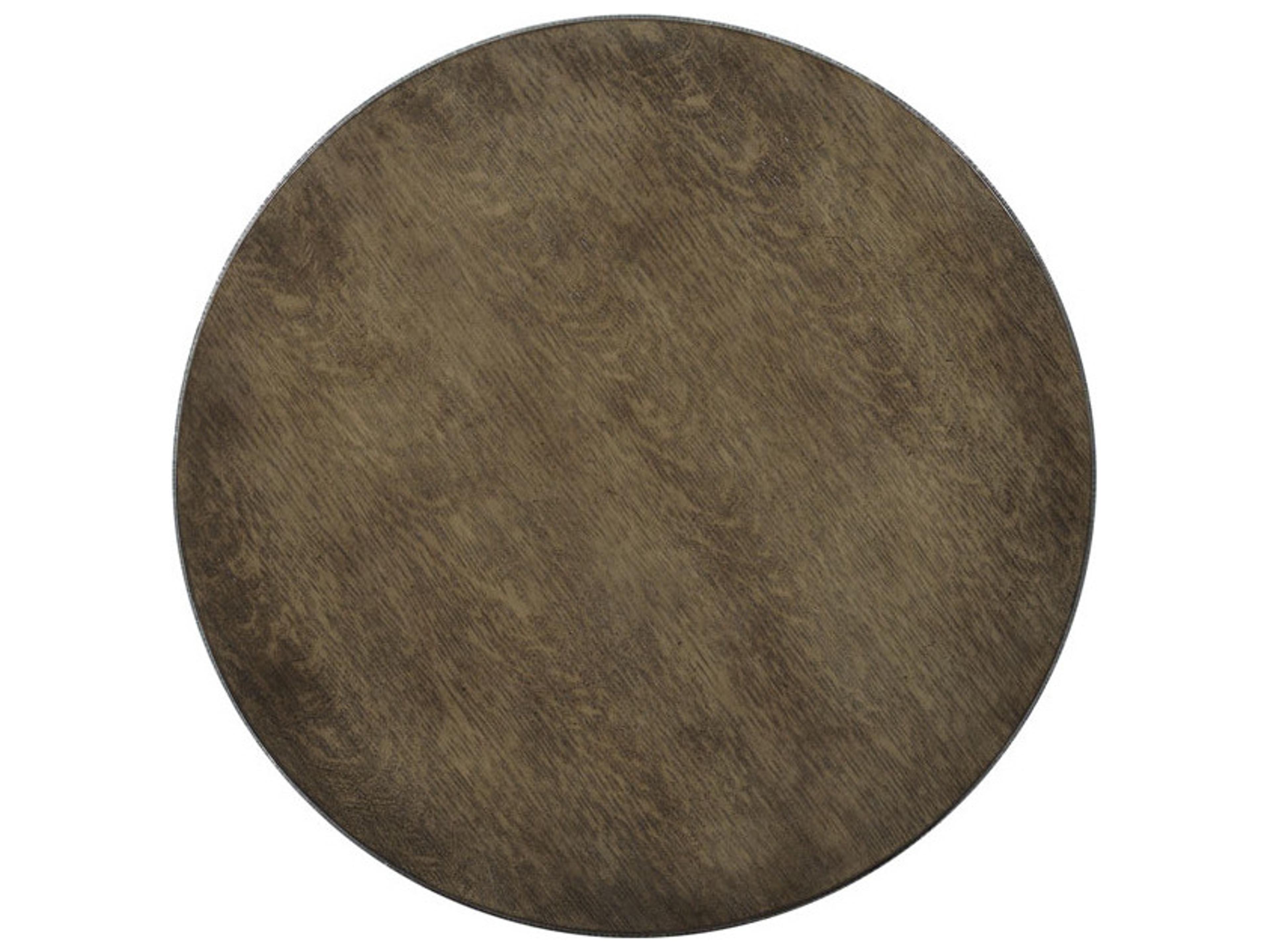 Woodbridge Monte Rio Round Napa Hammered Steel Base End Table