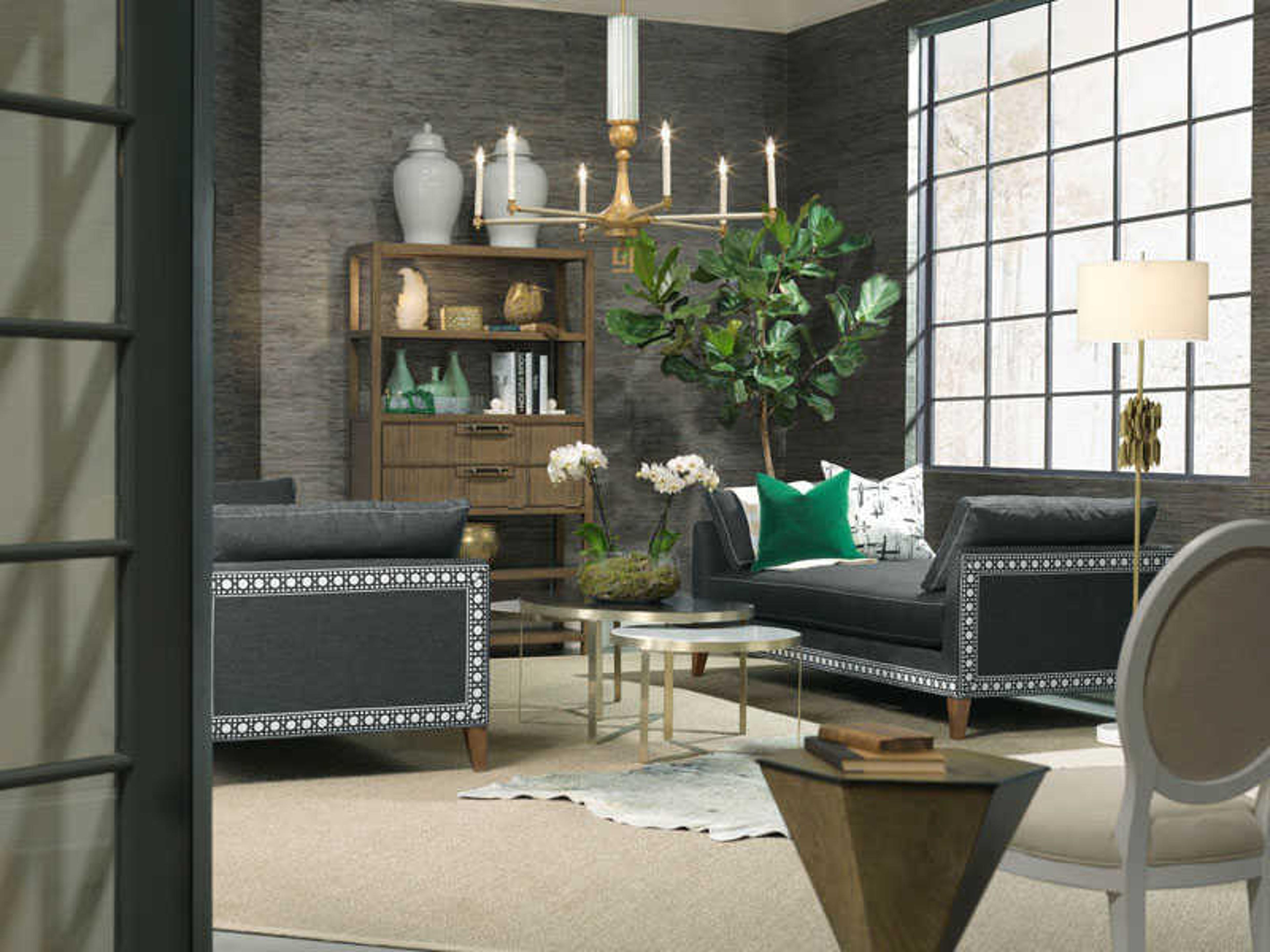 Woodbridge Phipps Midnight Brushed Brass Cocktail Table