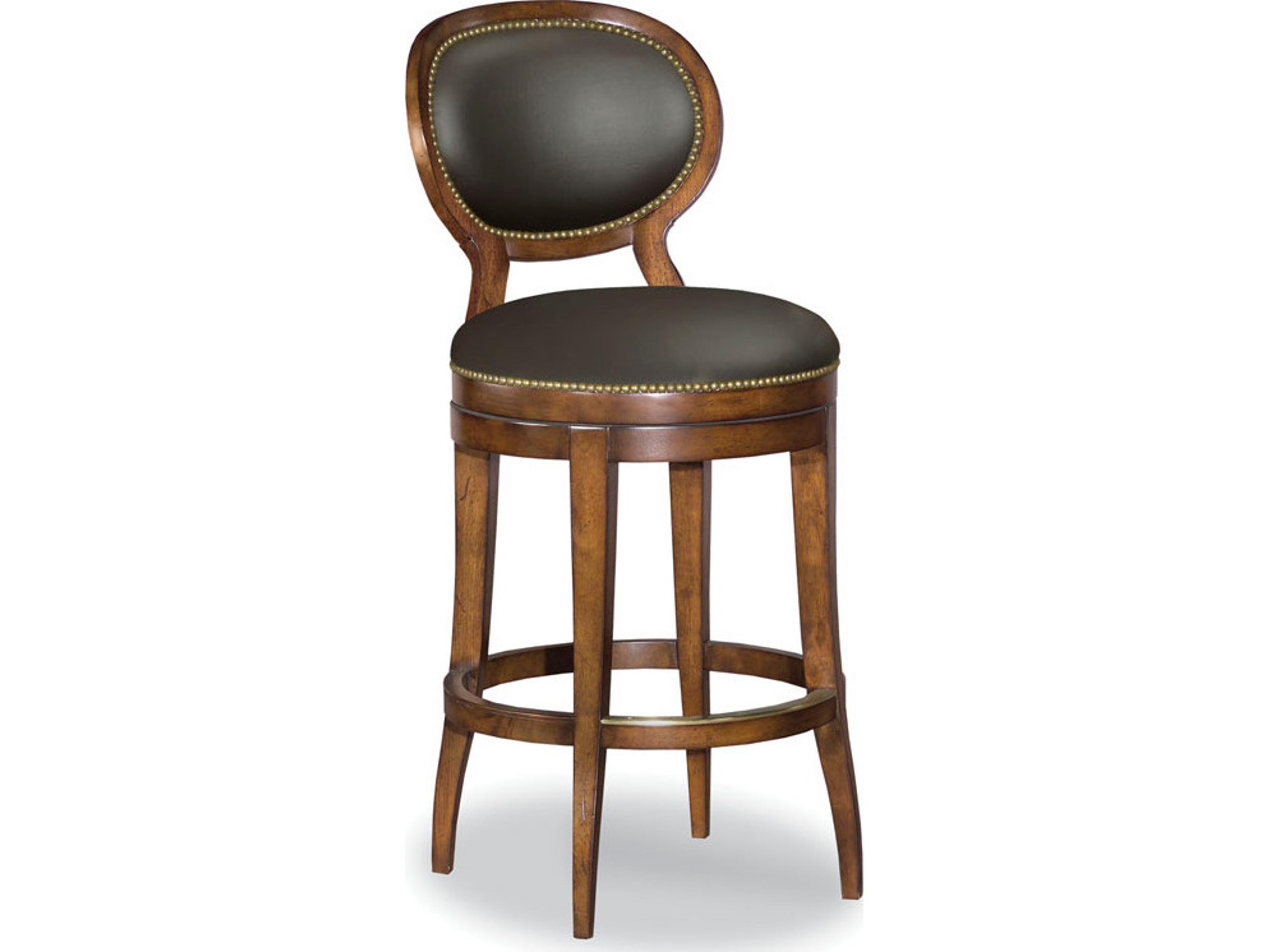Oval Back Armless Swivel Counter Stool