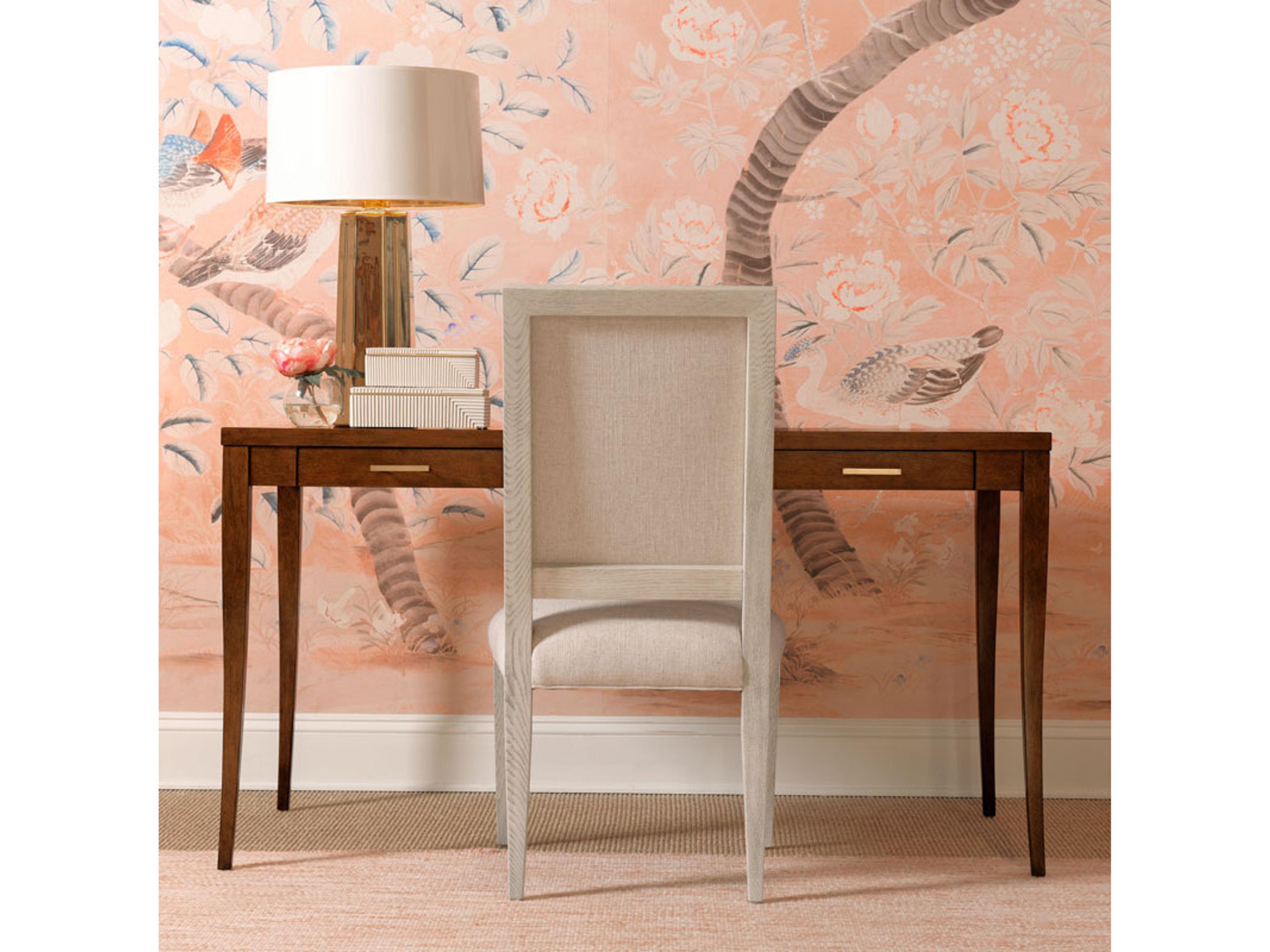 Woodbridge Callisto Side Solid Wood White Upholstered Dining Chair