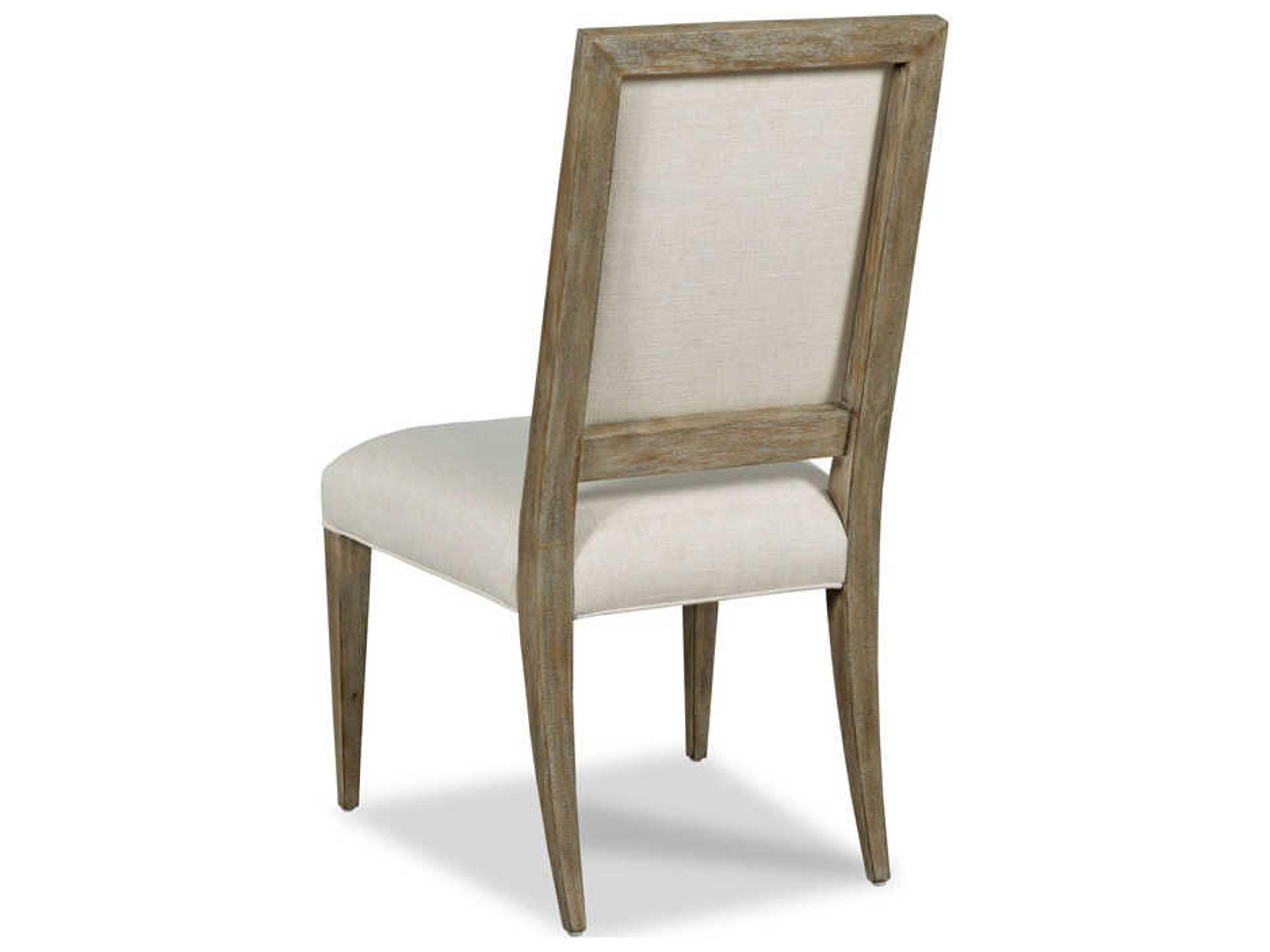 Woodbridge Callisto Side Solid Wood Brown Upholstered Dining Chair