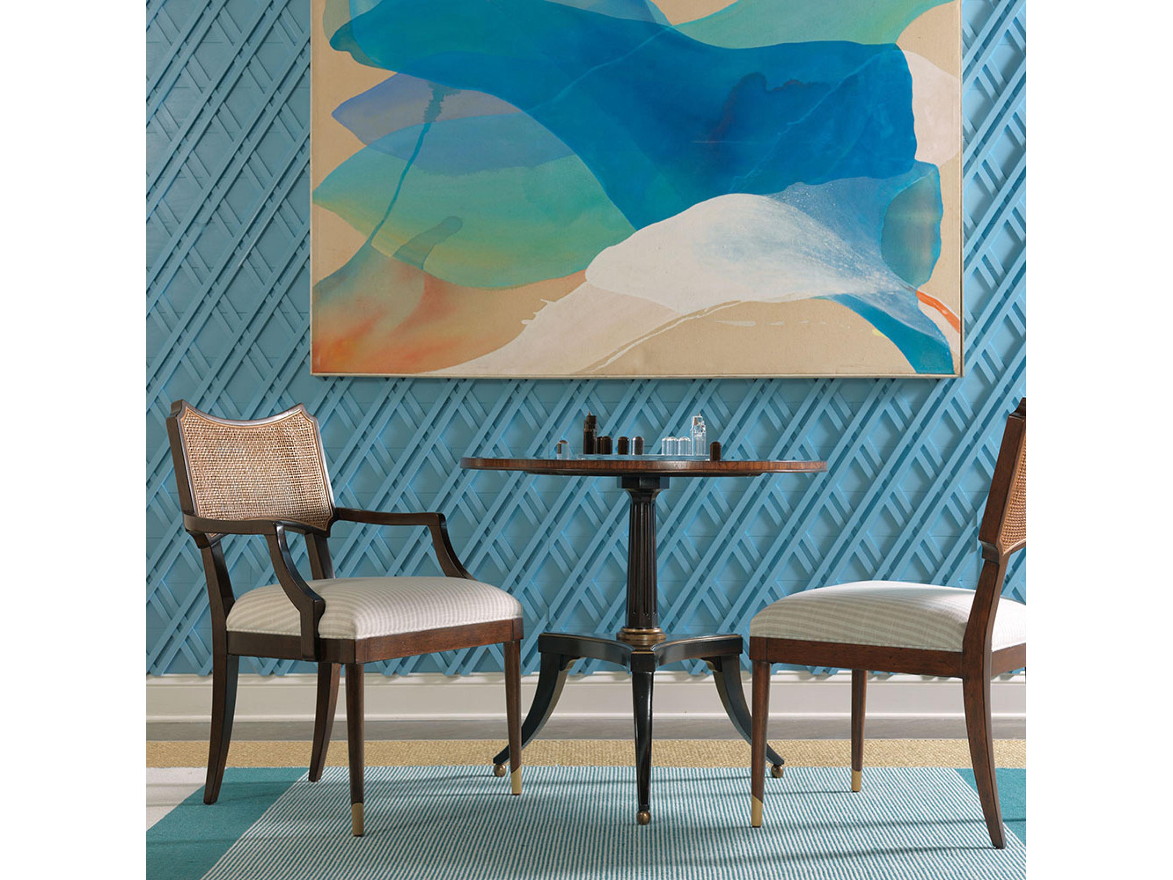 Woodbridge Powers Cane Arm Chair