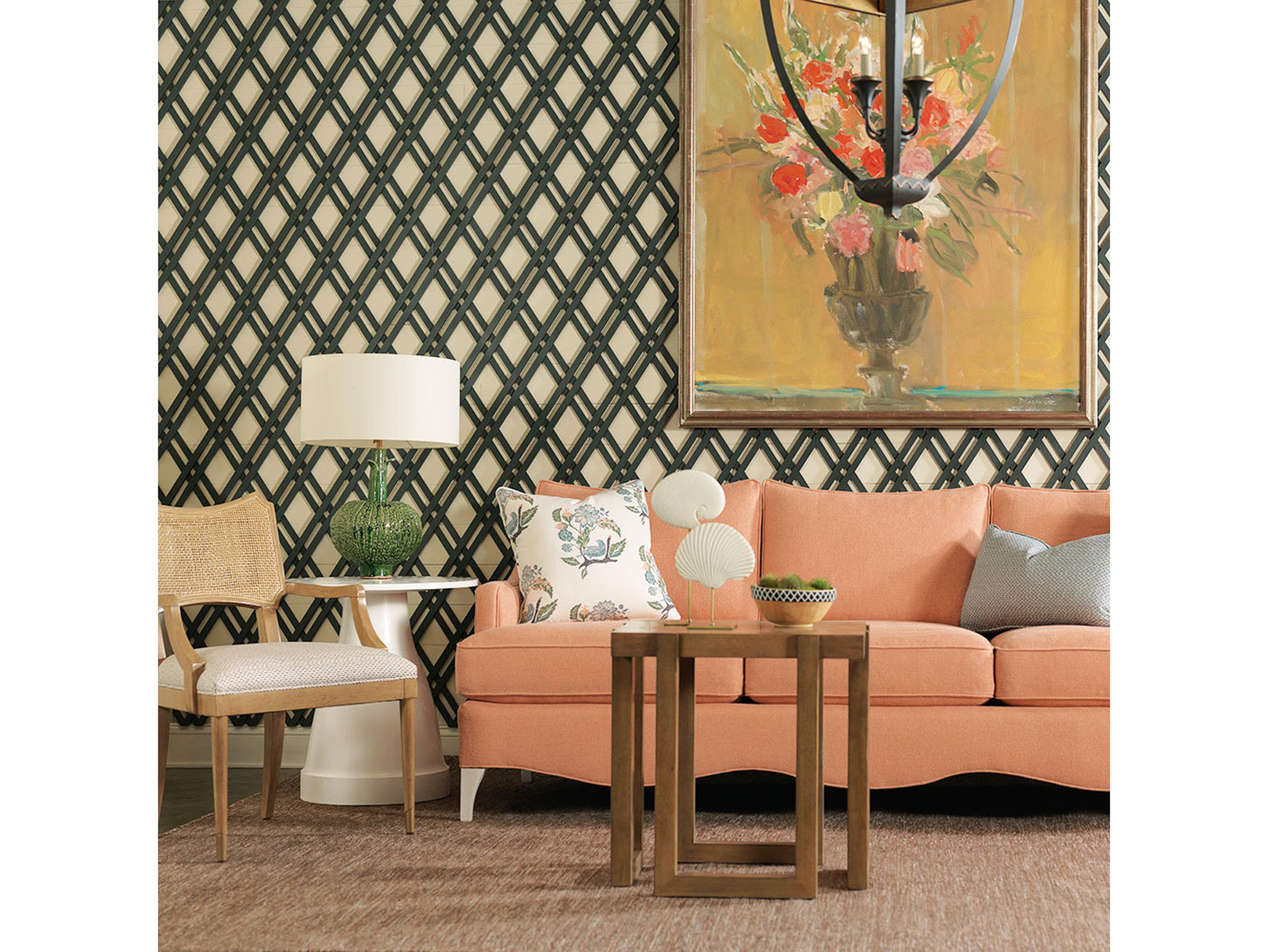 Woodbridge Powers Cane Arm Chair