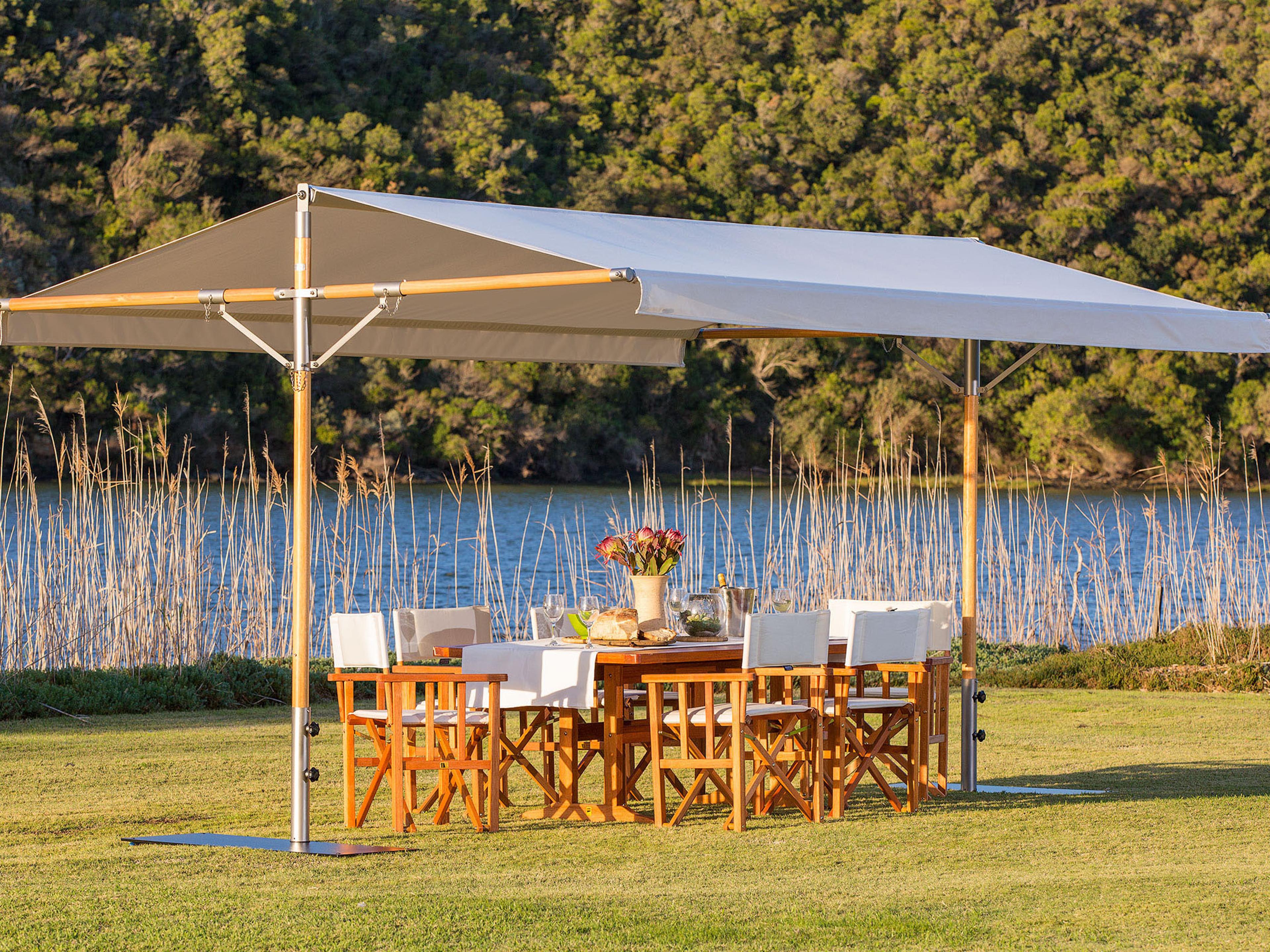 Woodline Shade Solutions Papillon 15 x 9.8 Foot Rectangular Pavilion