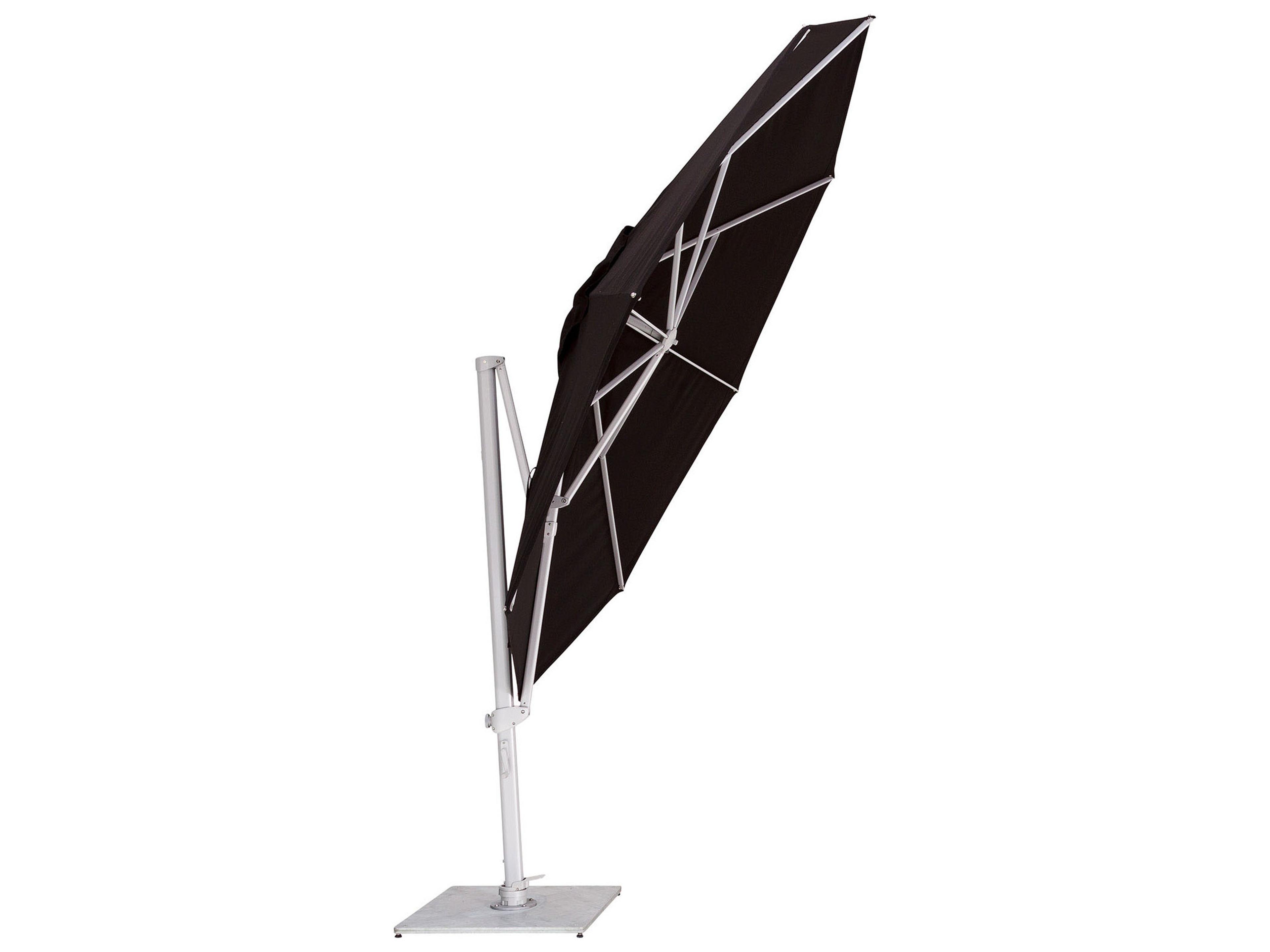 Woodline Shade Solutions Pavone 11.5 Foot Round Outdoor Patio Umbrella with Grip Handle