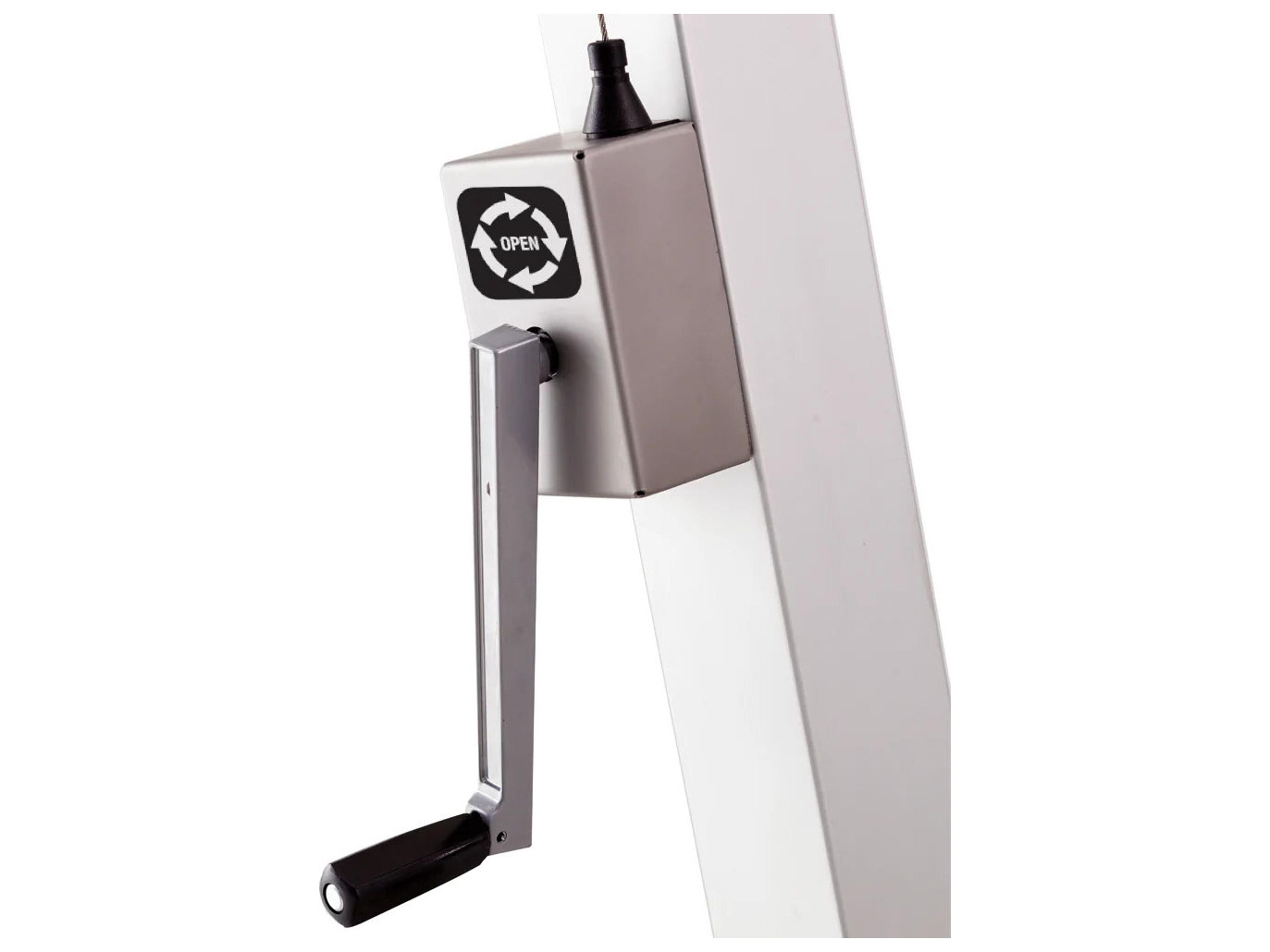 Woodline Shade Solutions Pendulum Aluminum Cantilever 13 Foot Octagon Crank Lift Patio Umbrella