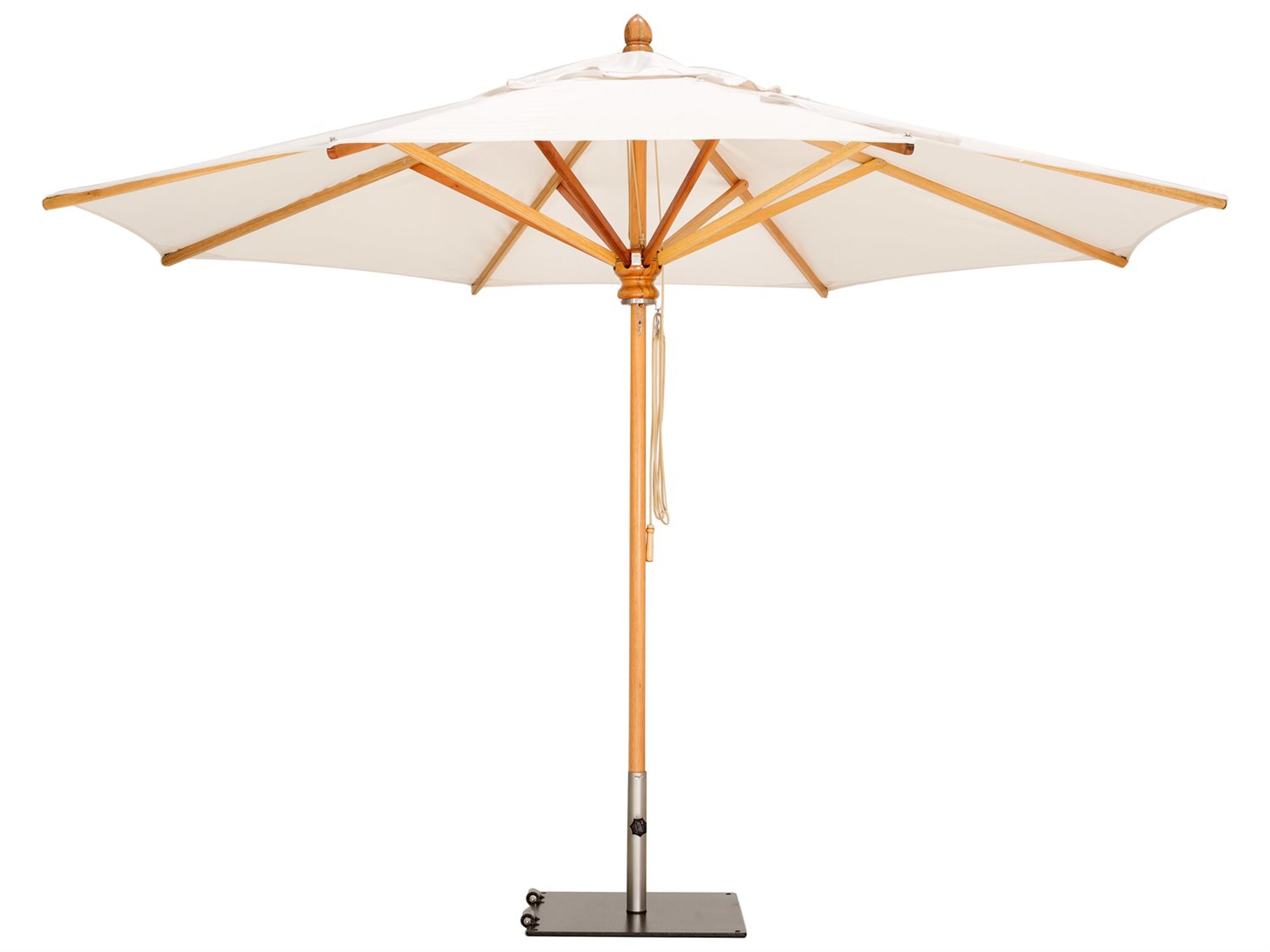 Woodline Shade Solutions Safari Eucalyptus 8.9 Foot Octagon Pulley Lift Outdoor Patio Umbrella
