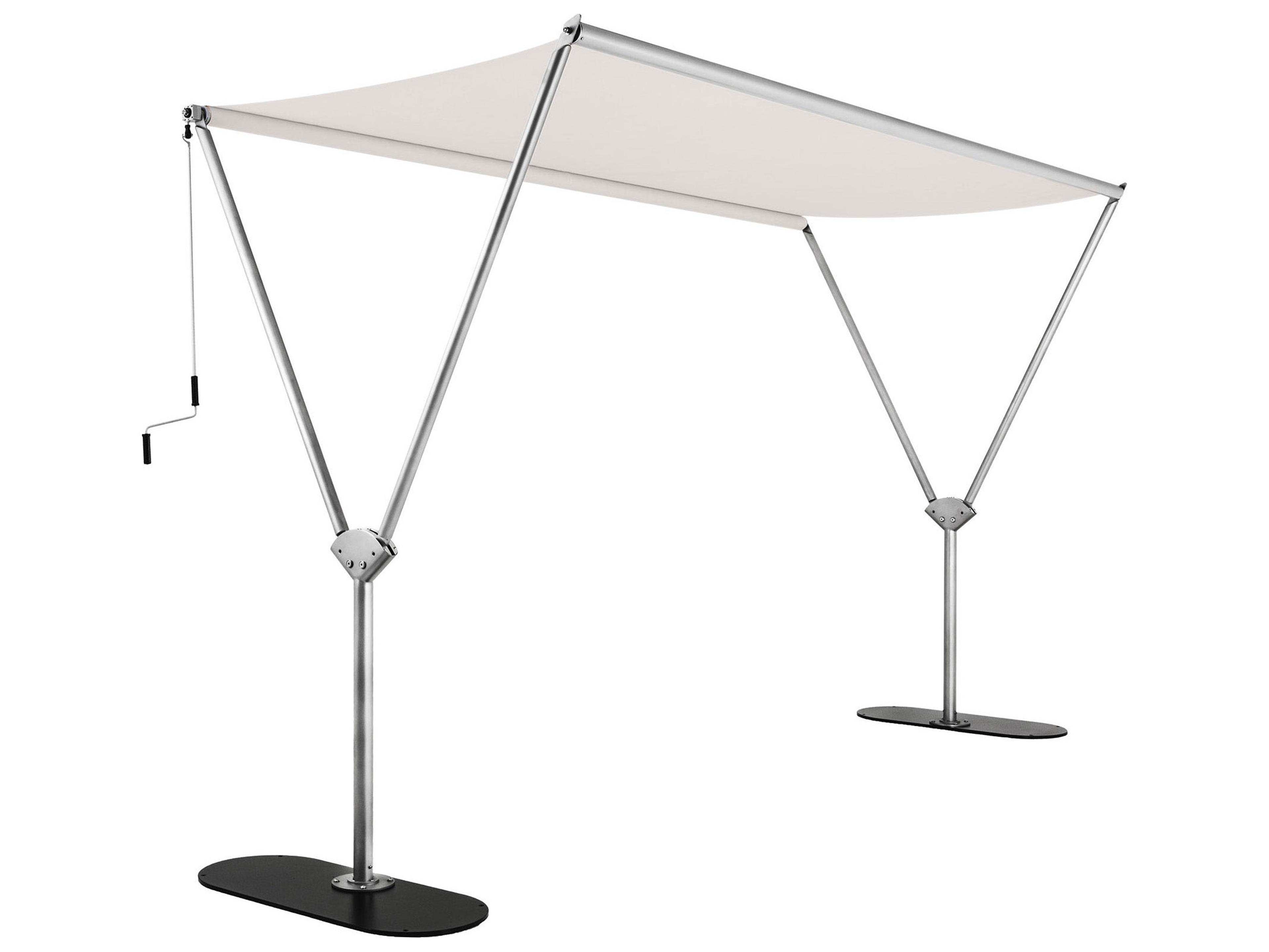 Woodline Shade Solutions Sky 9.6 x 13 Foot Shade Outdoor Umbrella