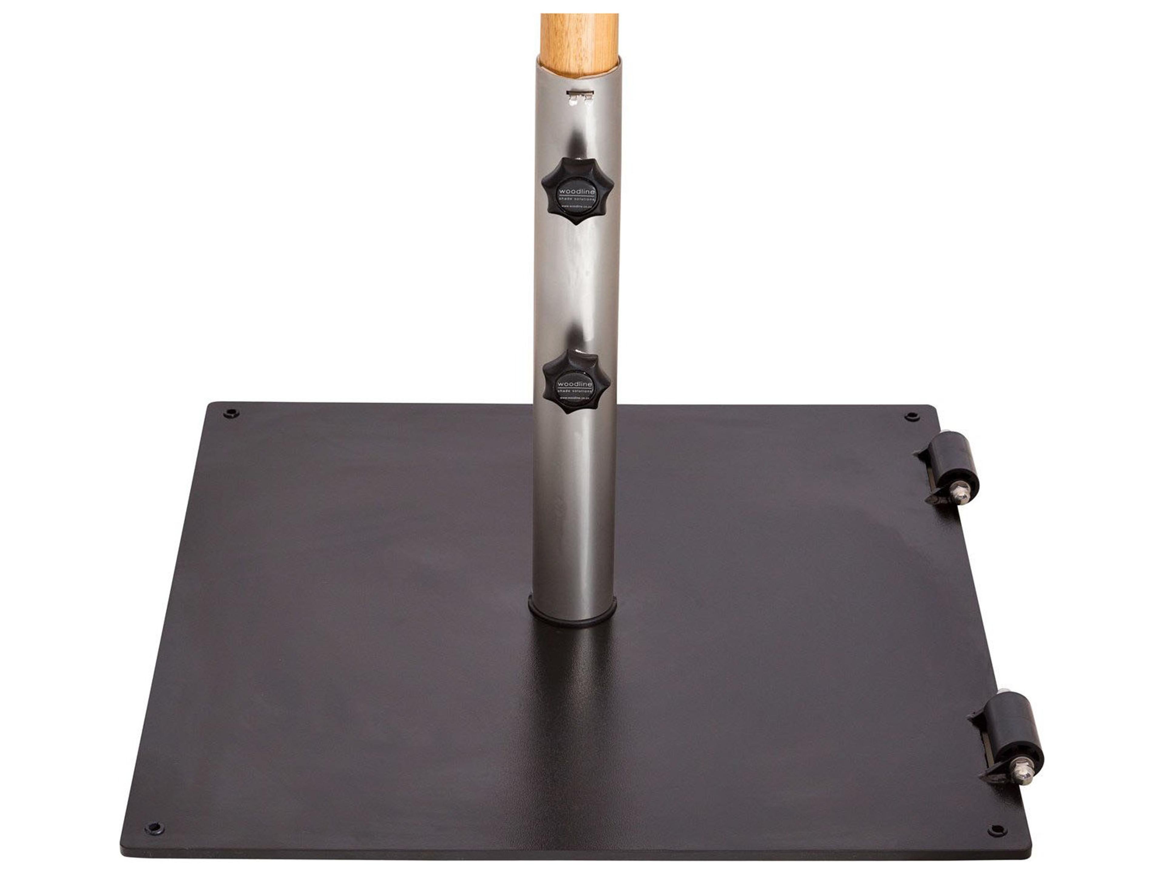 24 Foot Square Metal Base with Wheel and 2' Foot Tube