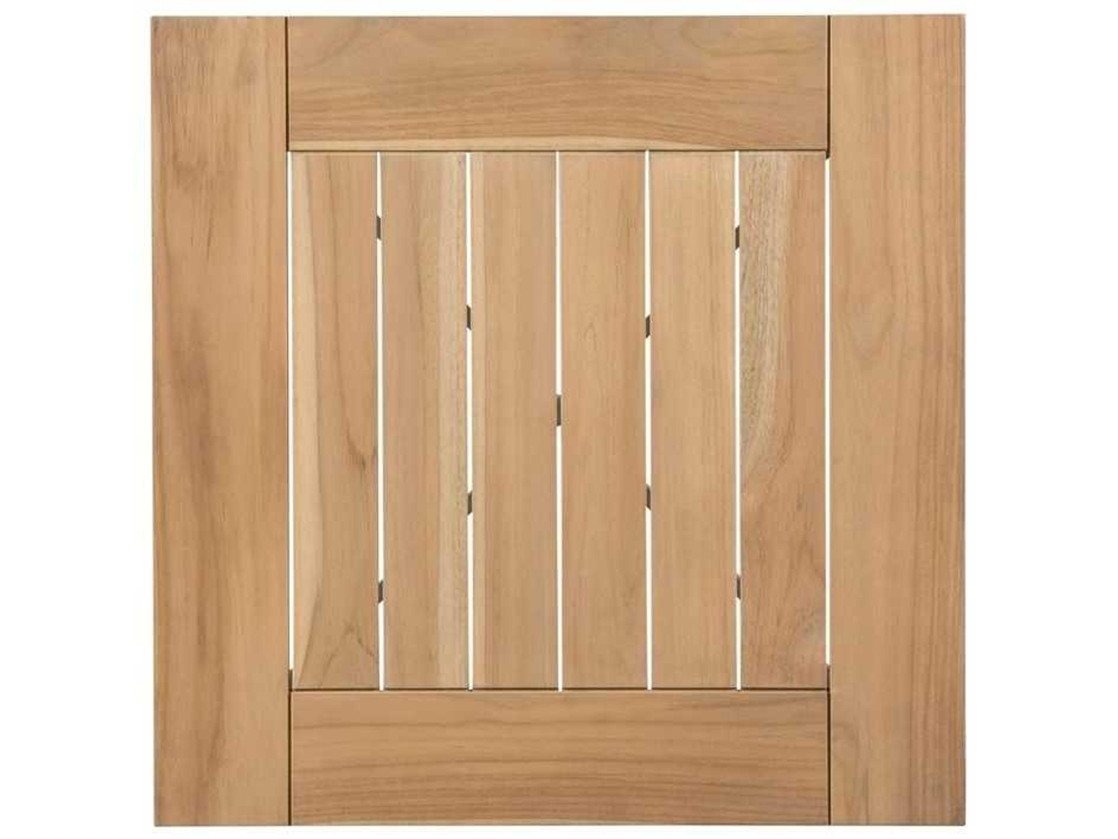 Woodbridge Outdoor Jupiter Natural Teak / Graphite Gray Aluminum Square End Table