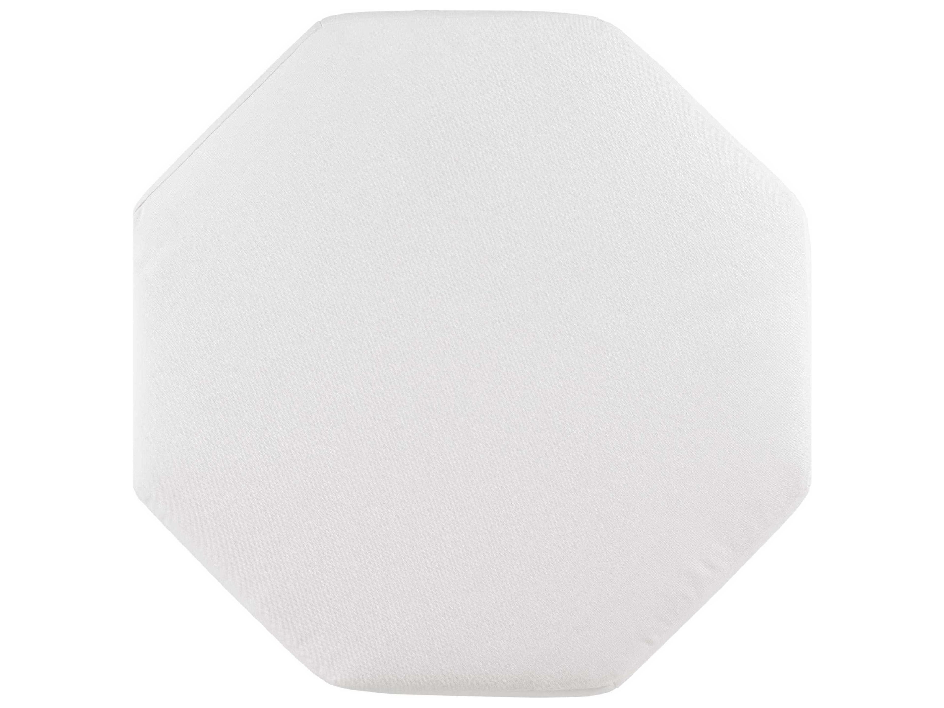 Woodbridge Outdoor Saint Lucia Floral Gray Aluminum Wicker Cushion Ottoman