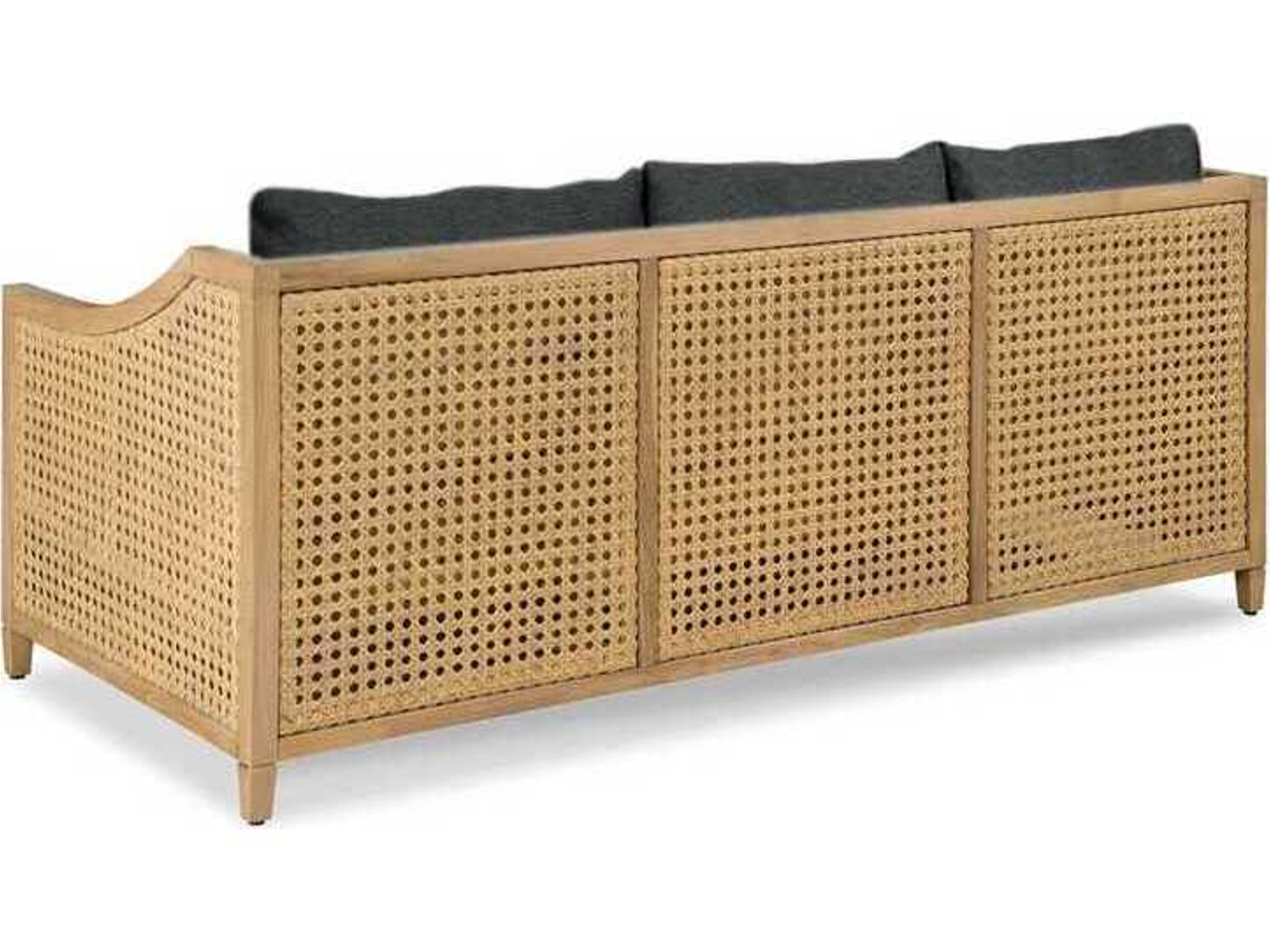 Woodbridge Outdoor Jupiter Natural Teak Cushion Sofa