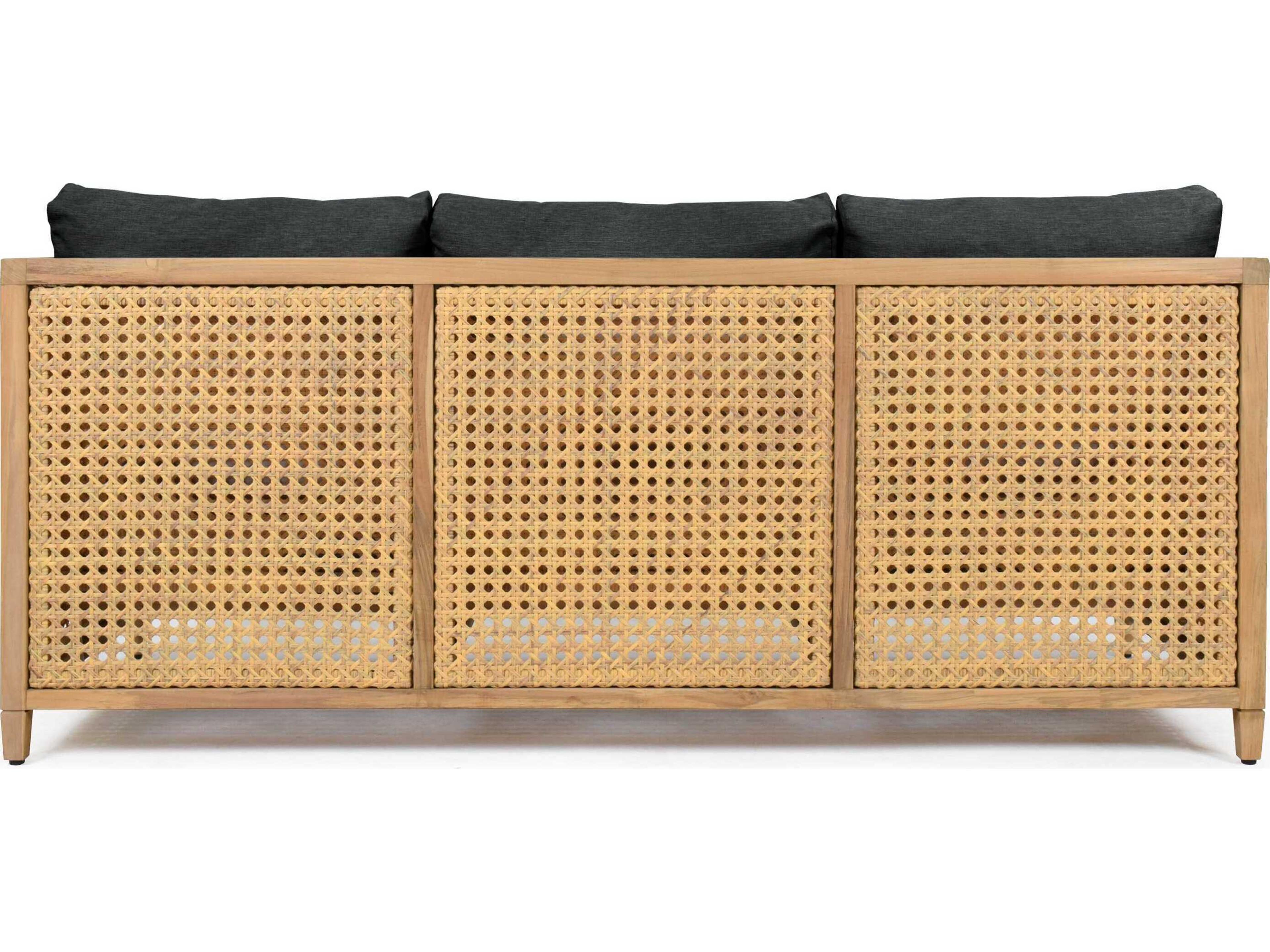 Woodbridge Outdoor Jupiter Natural Teak Cushion Sofa