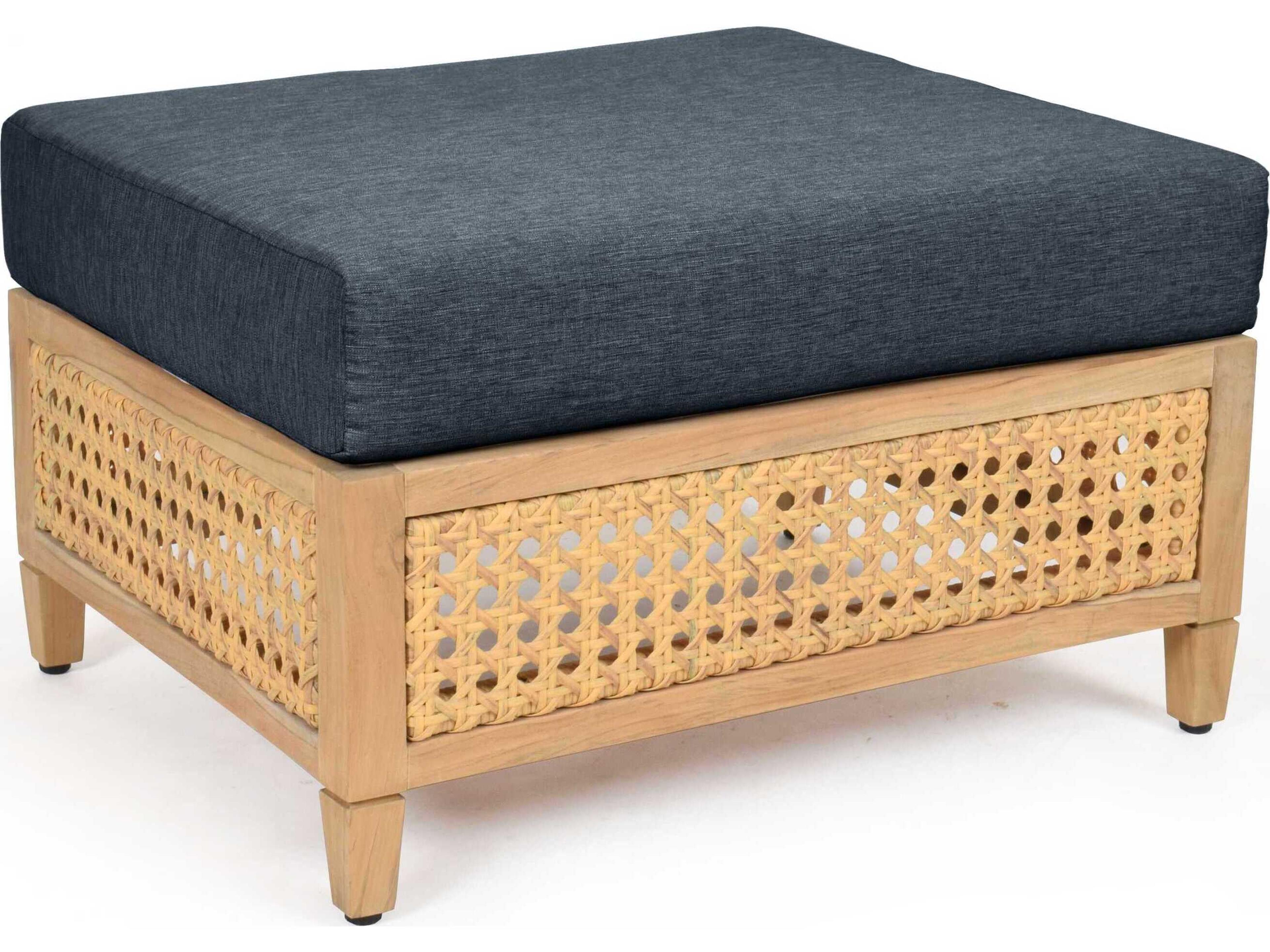 Jupiter Natural Teak Cushion Ottoman
