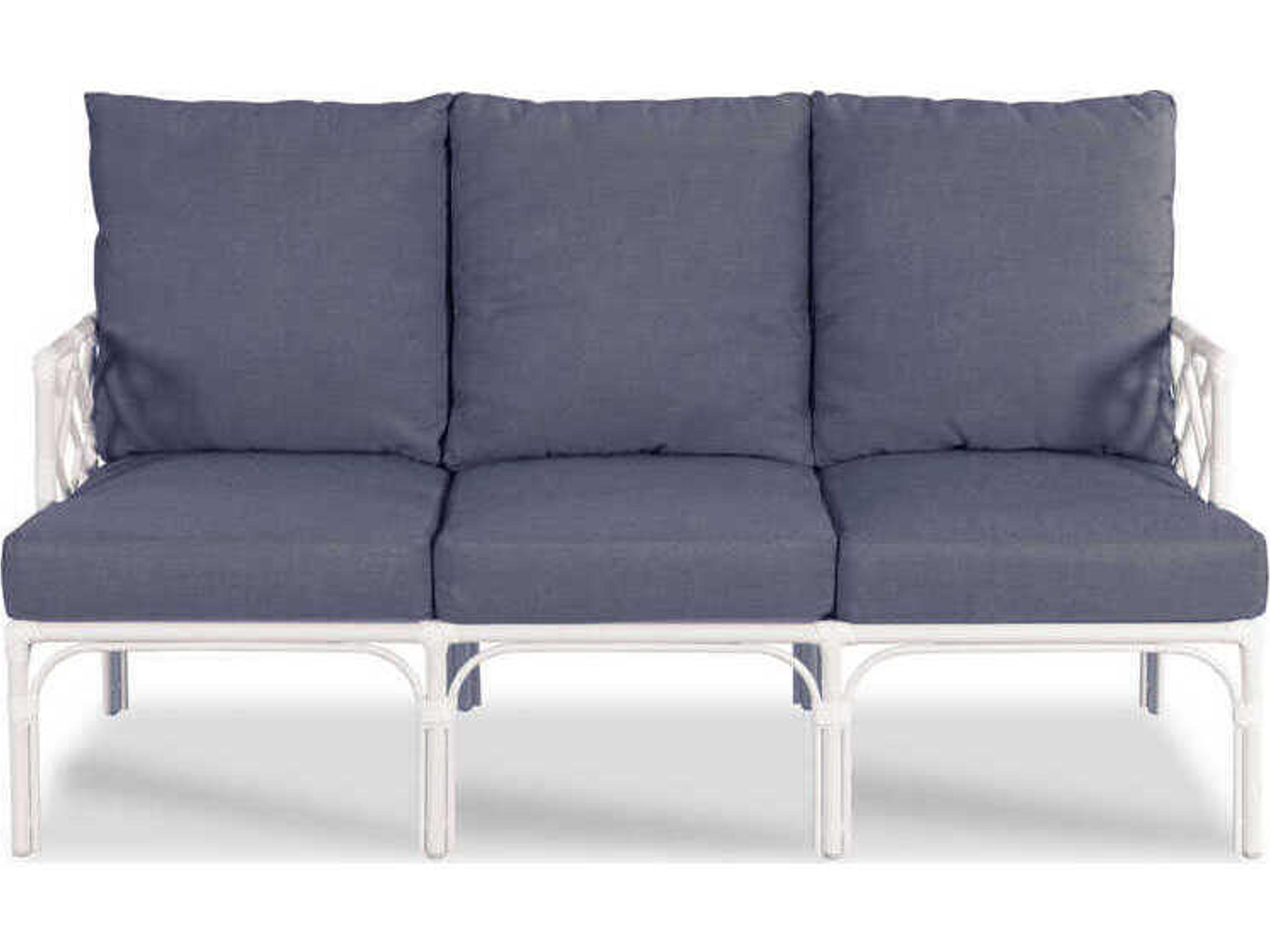 Woodbridge Outdoor Carlyle Cloud White Aluminum Cushion Loveseat