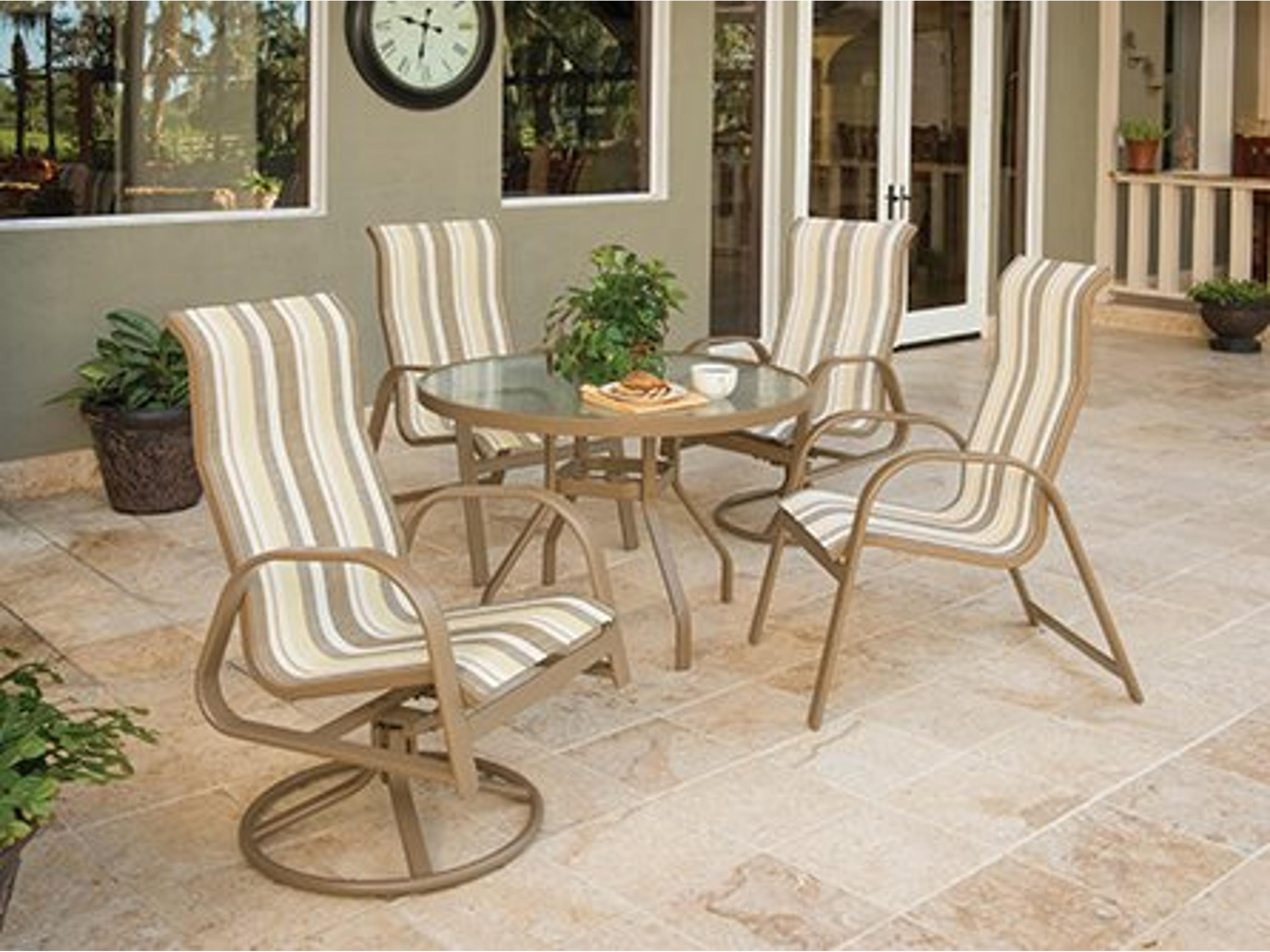 Anna Maria Sling Aluminum Dining Set