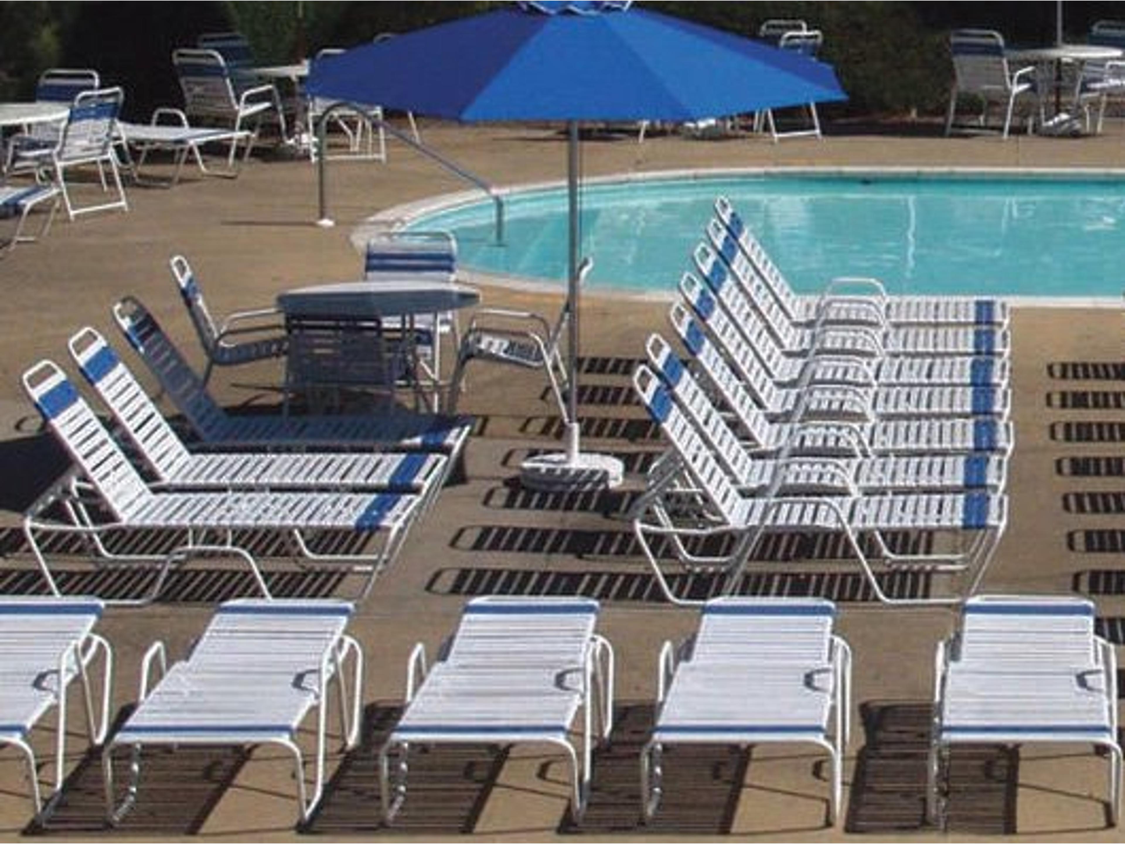 Country Club Strap Aluminum Outdoor Patio Lounge Set