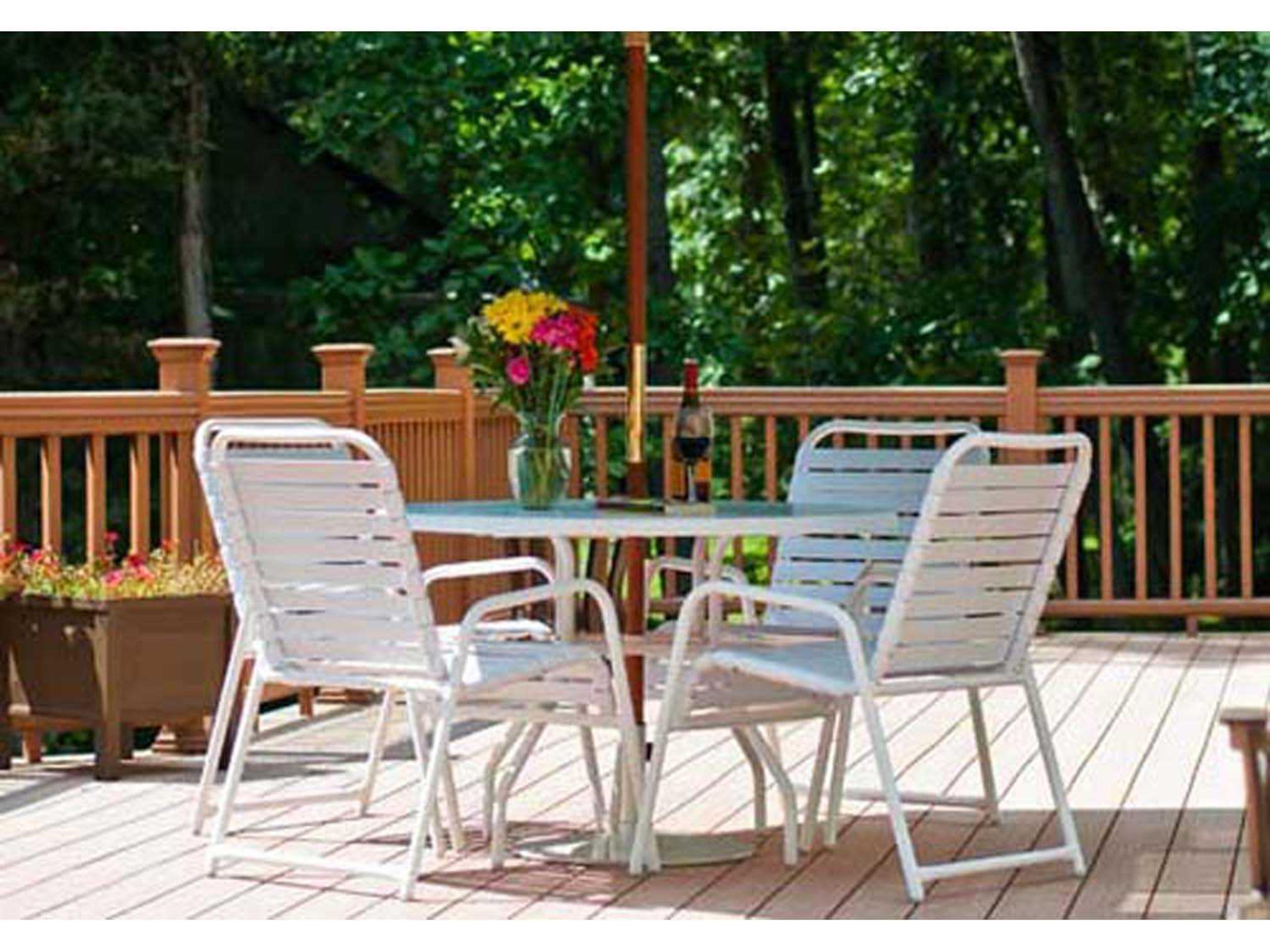 Country Club Strap Aluminum Dining Set