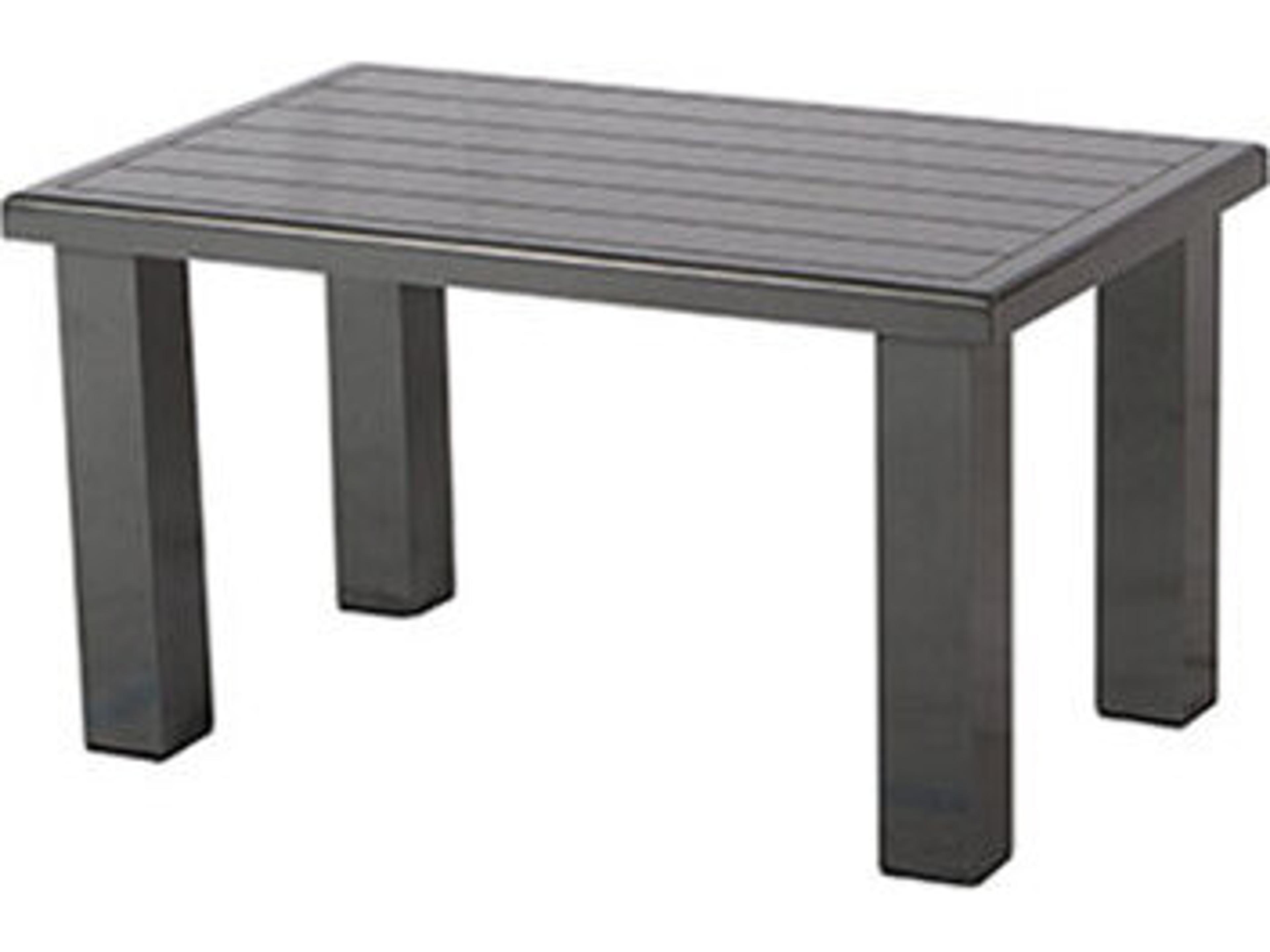 indward Design Group Apollo Aluminum Rectangle Outdoor Patio Coffee Table
