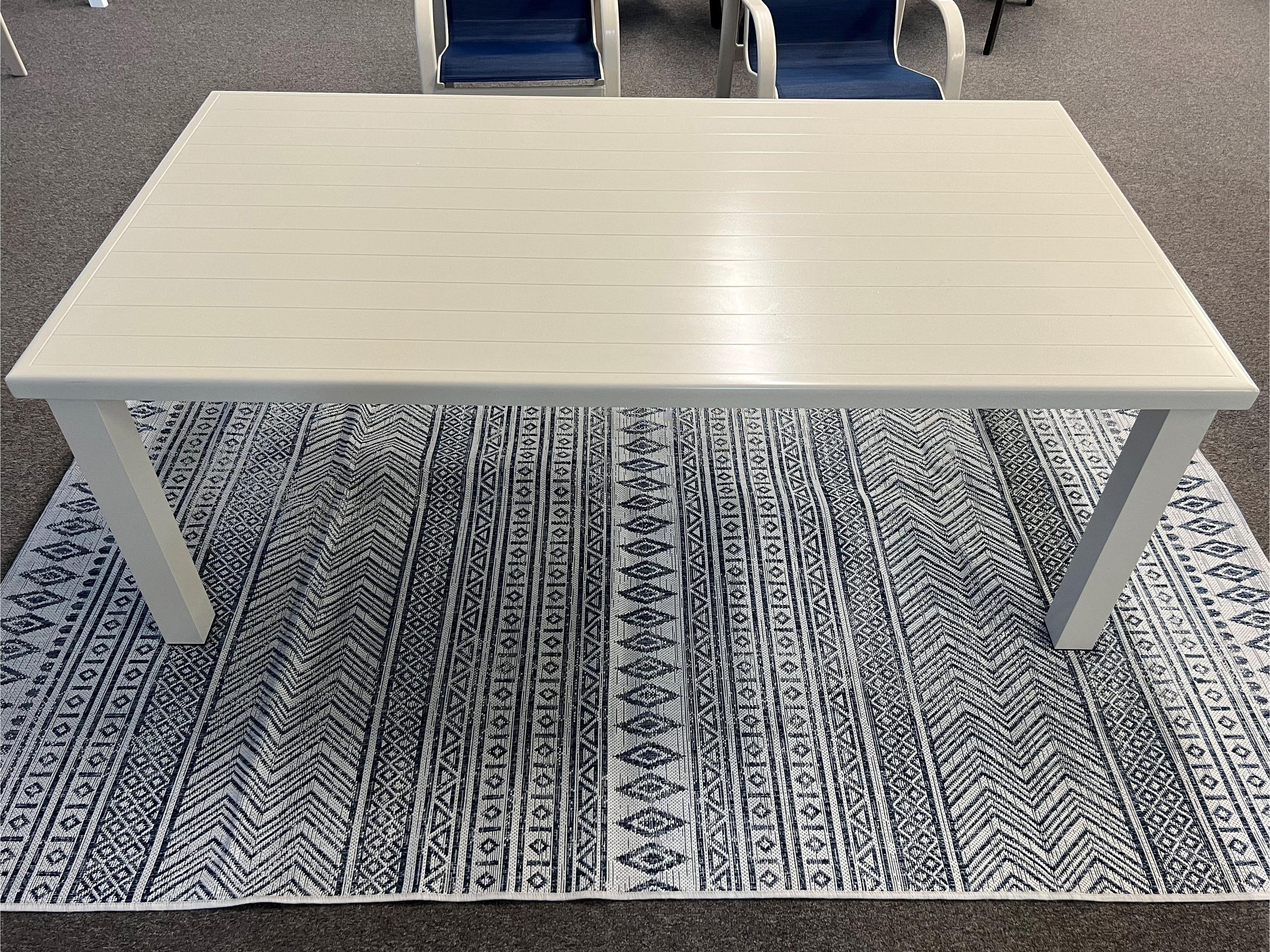 indward Design Group Apollo Aluminum Rectangle Outdoor Patio Coffee Table