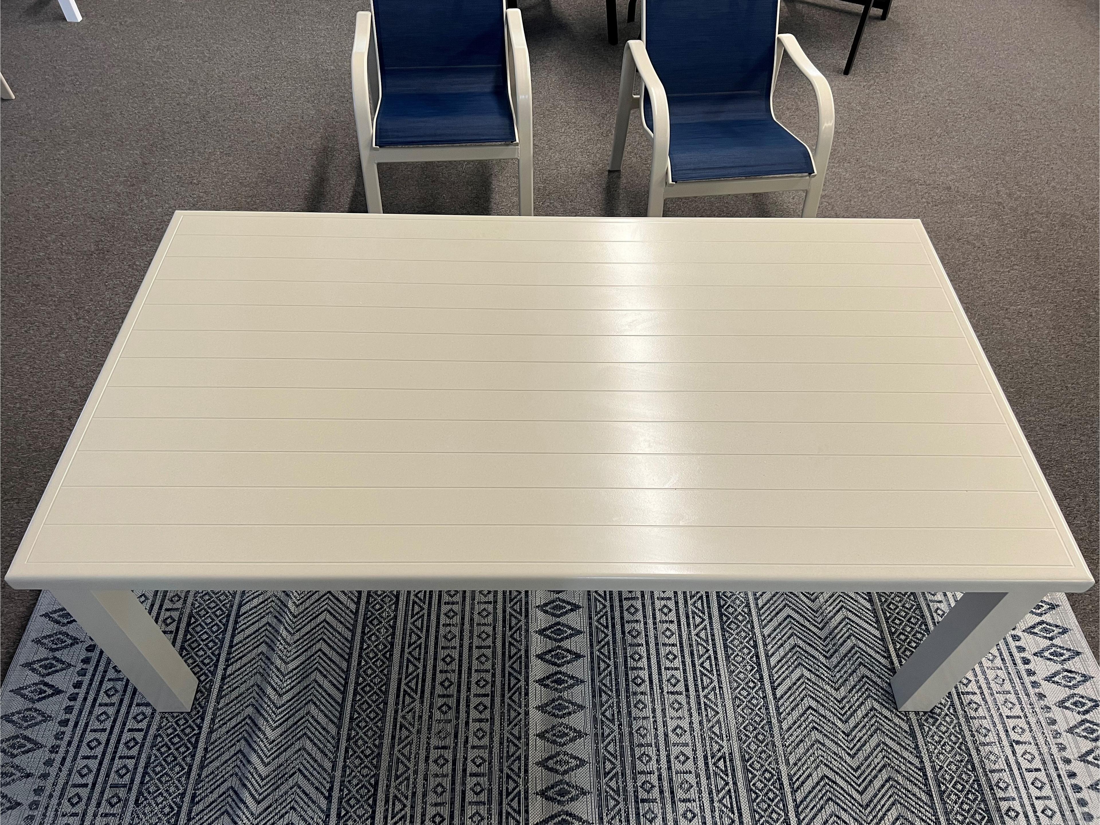 indward Design Group Apollo Aluminum Rectangle Outdoor Patio Coffee Table