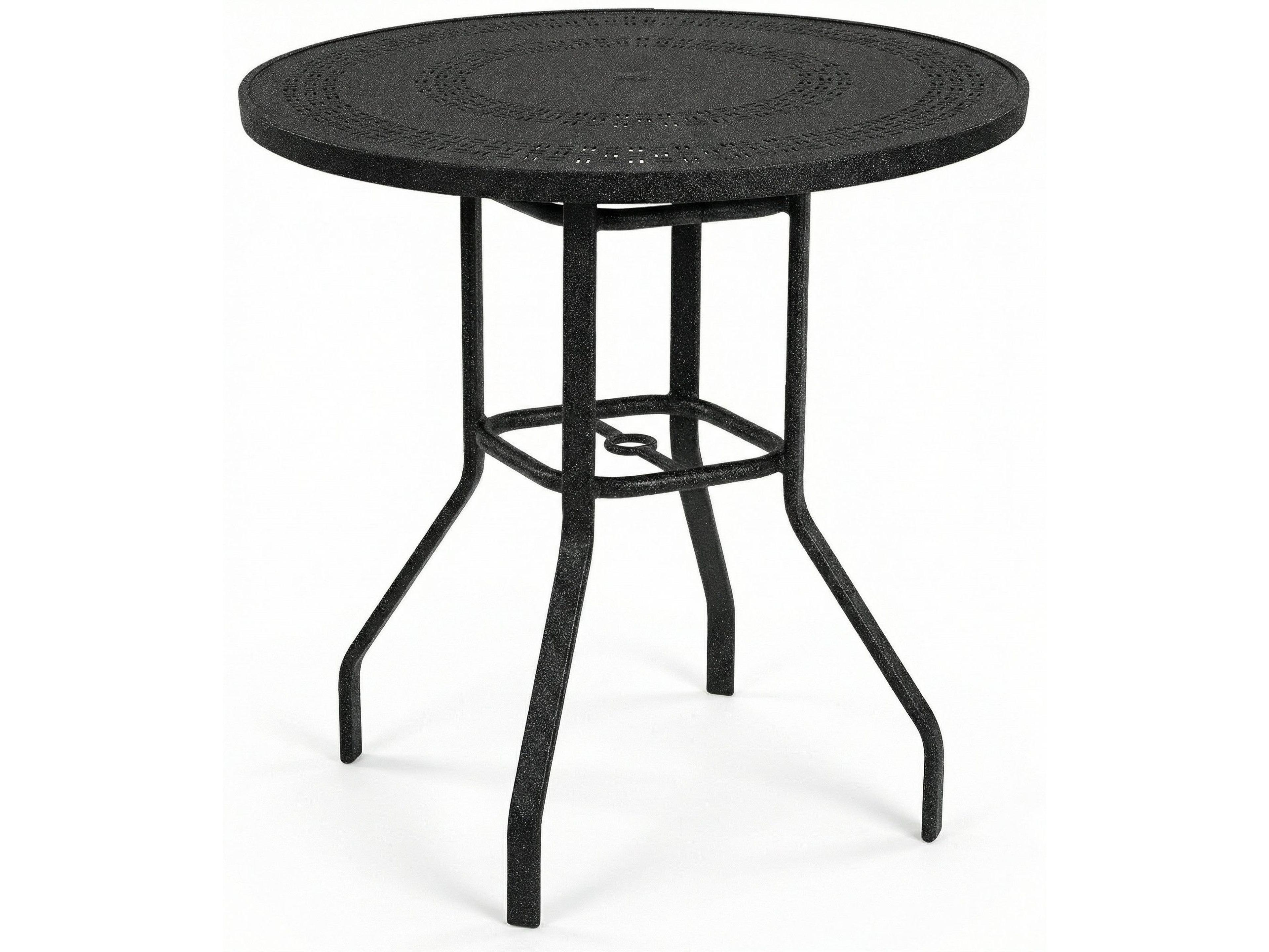Windward Design Group Mayan Punched Aluminum Round Counter Table