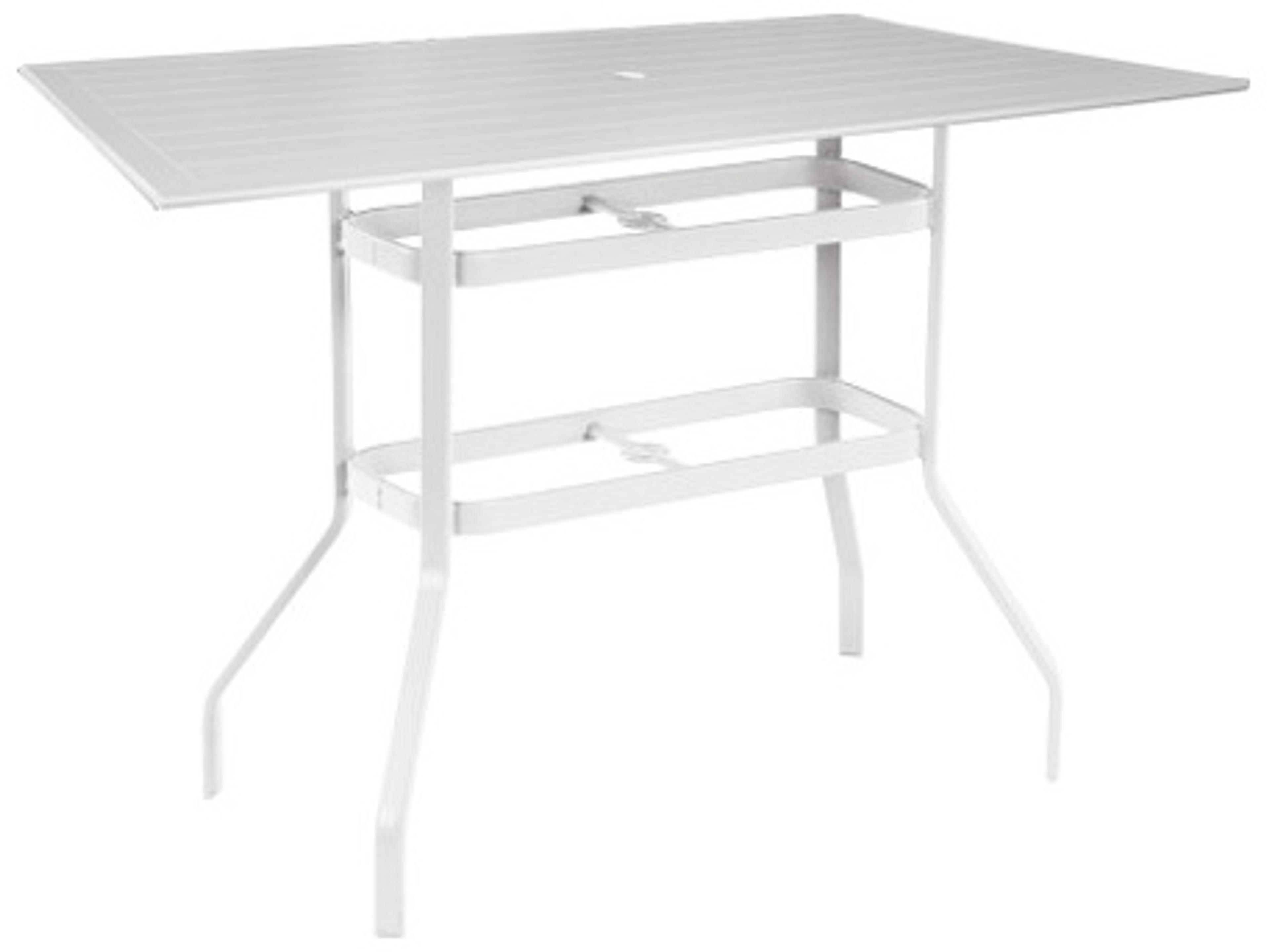 Newport MGP Rectangular Balcony Table with Umbrella Hole